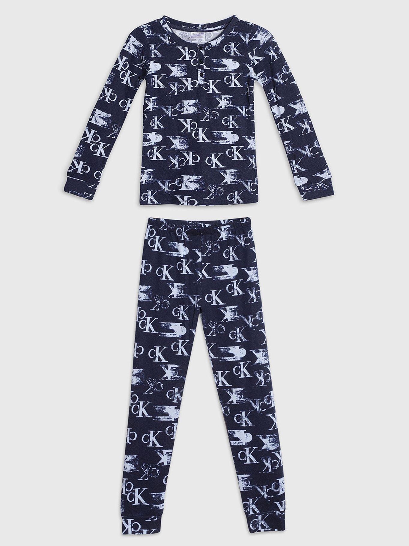 Pijama Niño Bunny Fleece Azul Calvin Klein-0