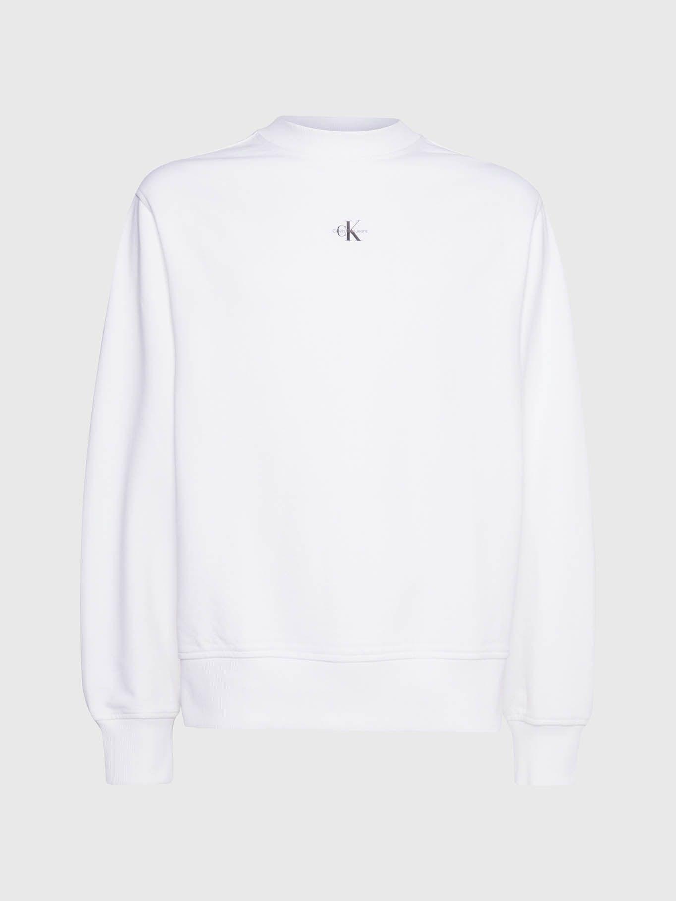 Sudadera con Cuello redondo Blanco Calvin Klein-5