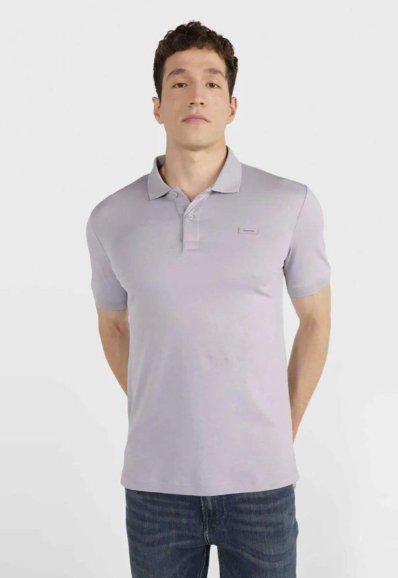 Polo Smooth Slim Gris Calvin Klein-0