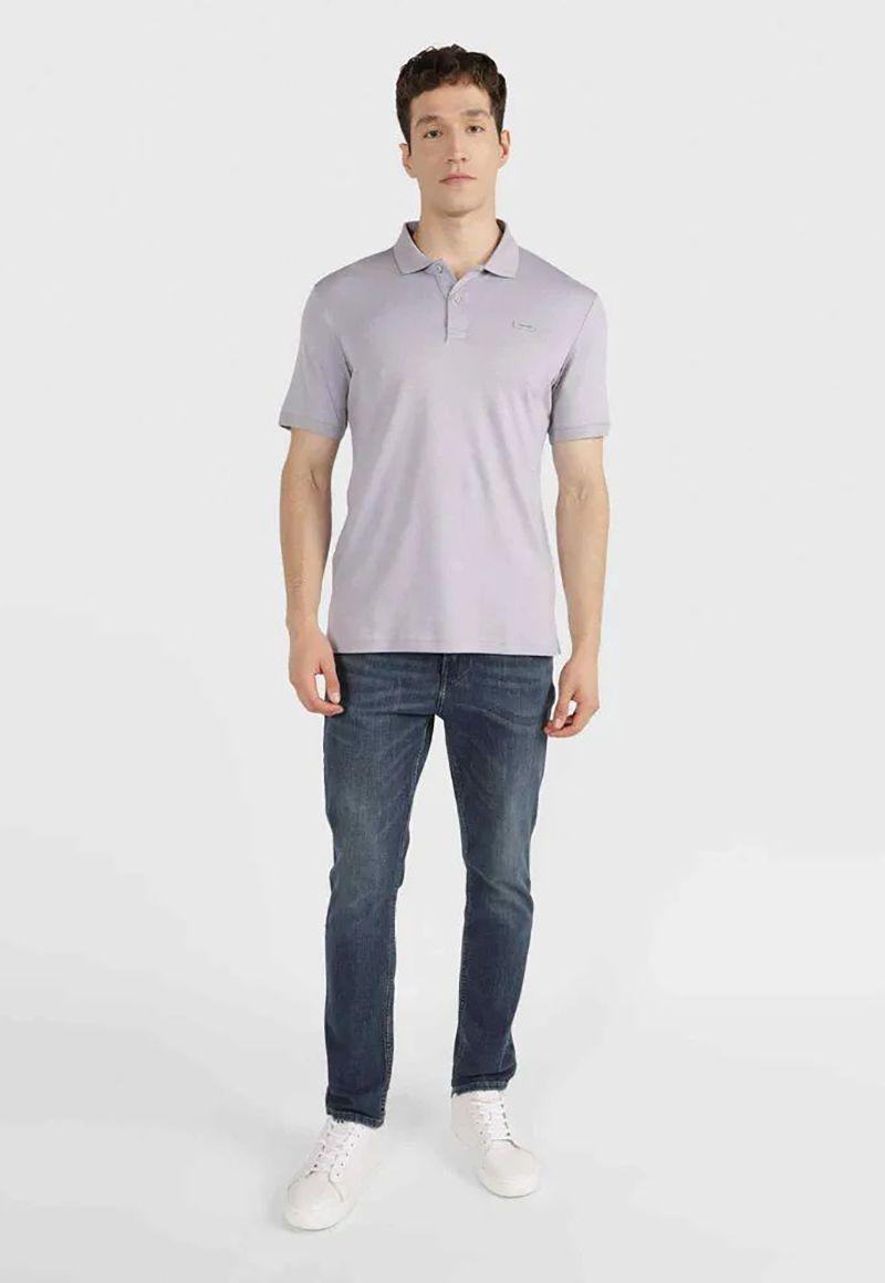 Polo Smooth Slim Gris Calvin Klein-1