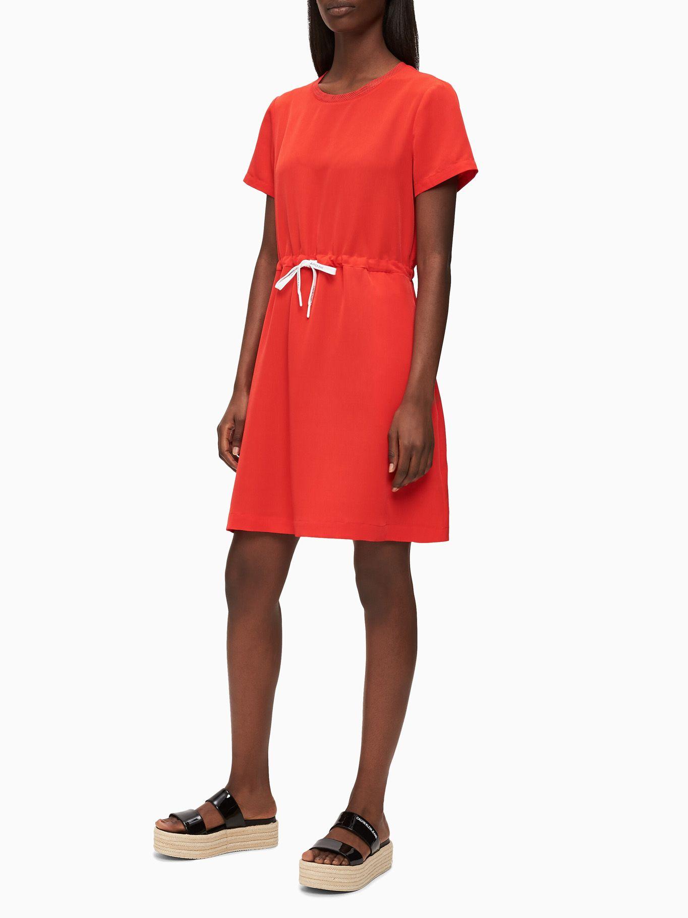 Vestido Branded Draw Rojo Calvin Klein-0