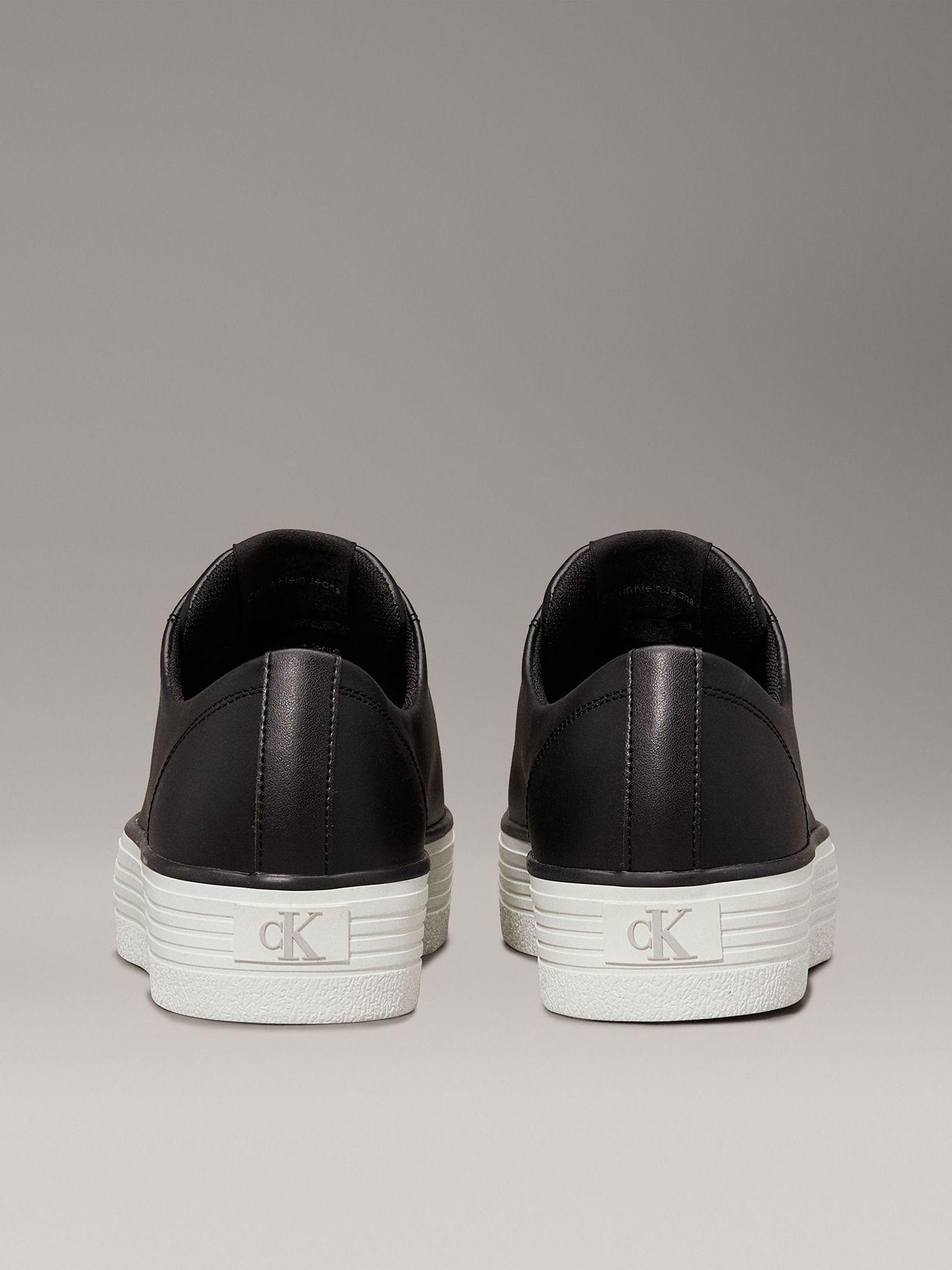Zapatillas de plataforma de cuero Negro Calvin Klein-1