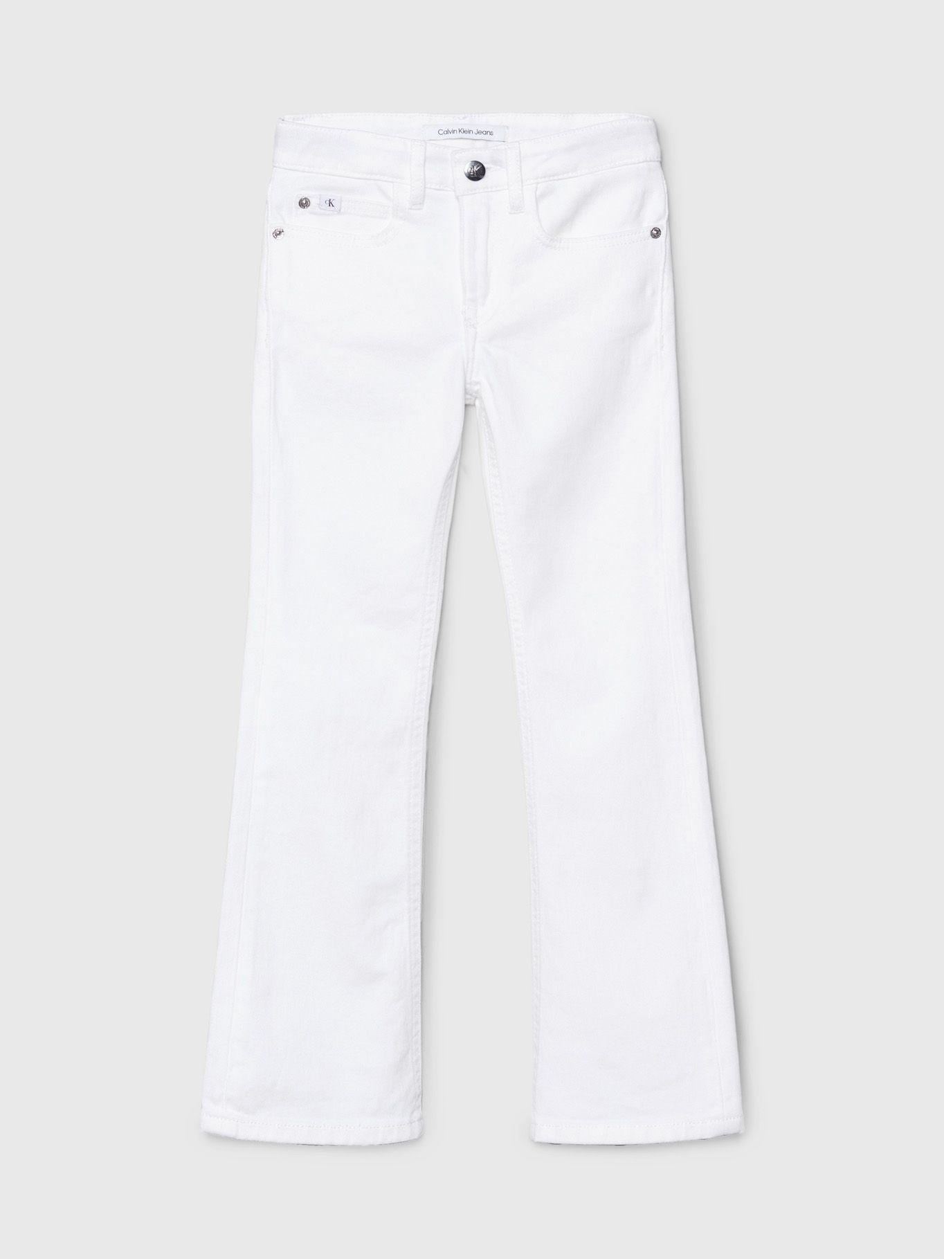 Jeans Niña Mid Rise Flared Blanco Calvin Klein-4