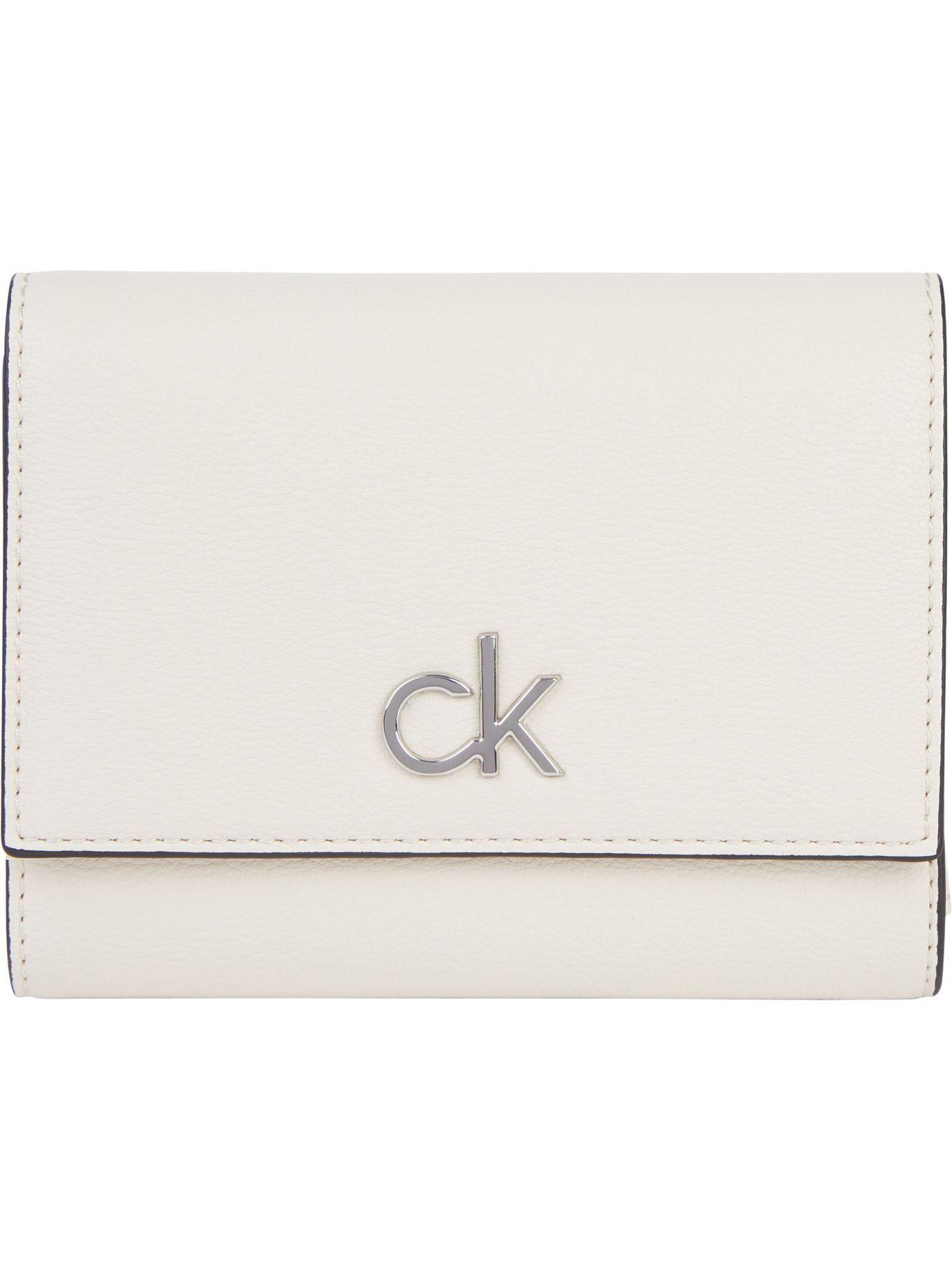Billetera Re-Lock Trifold Blanco Calvin Klein-0