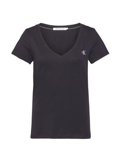 Polera Embroidery Stretch Negro Calvin Klein-3