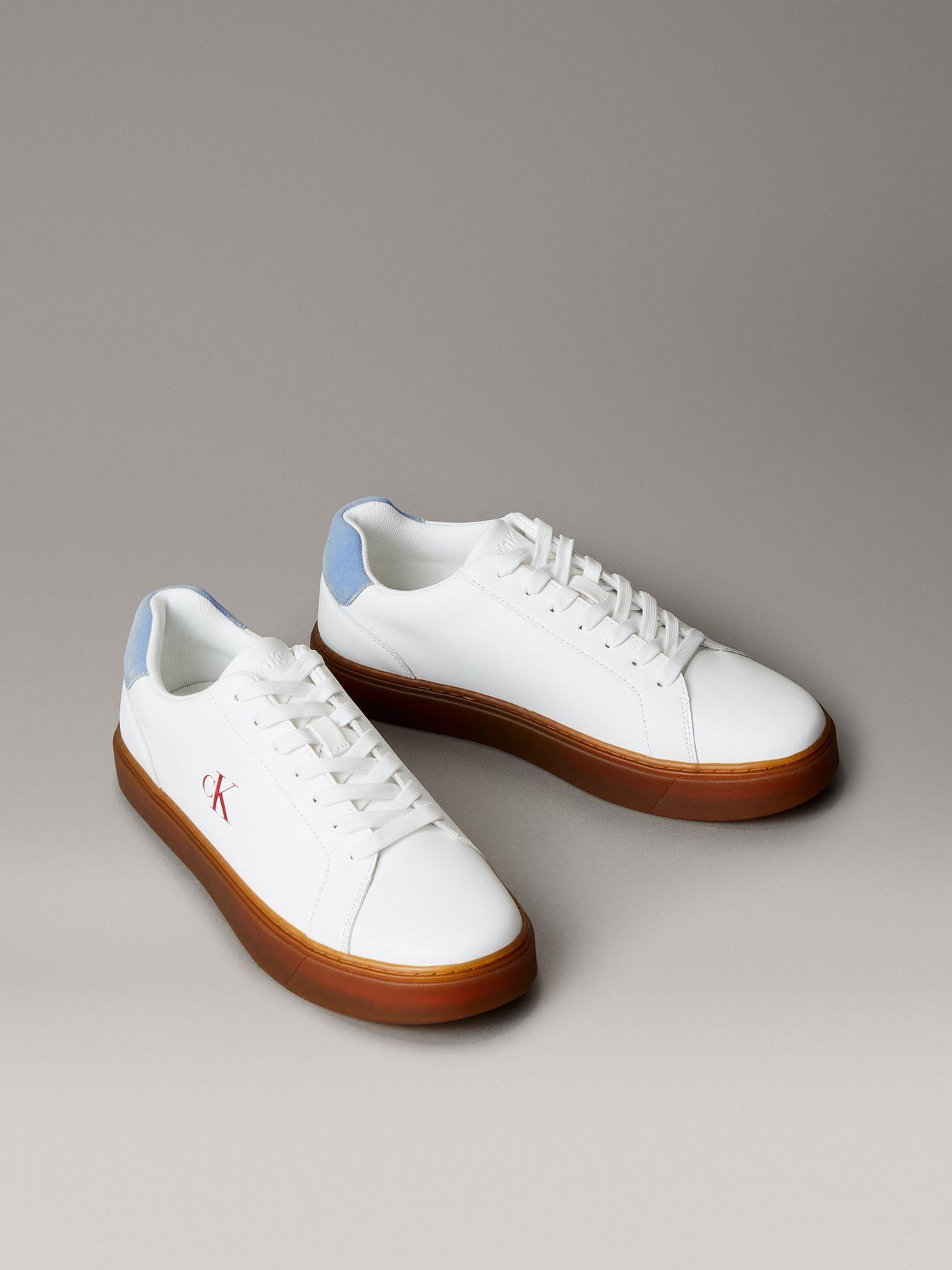 Zapatillas Classic y Cuero Blanco Calvin Klein-0
