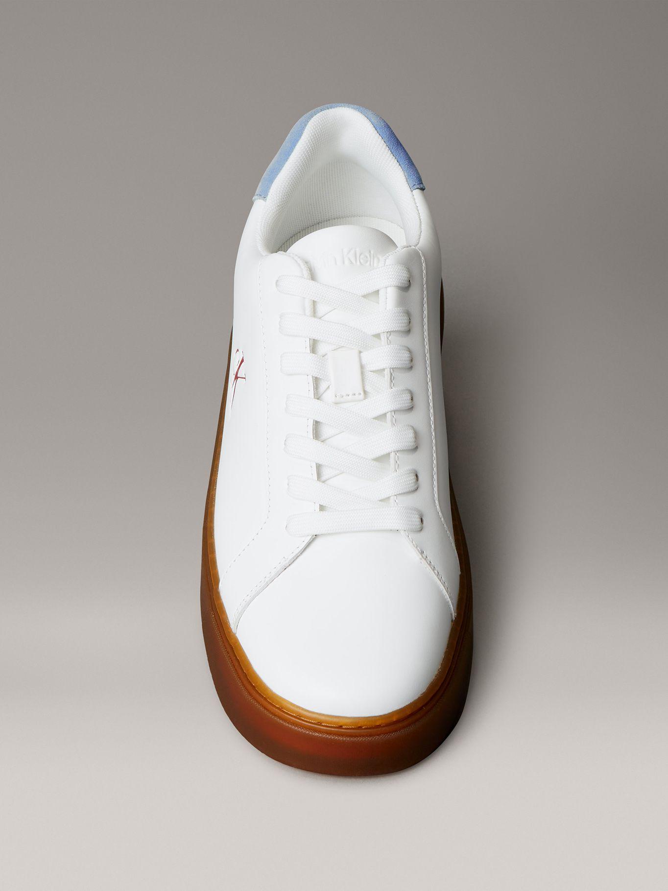 Zapatillas Classic y Cuero Blanco Calvin Klein-2