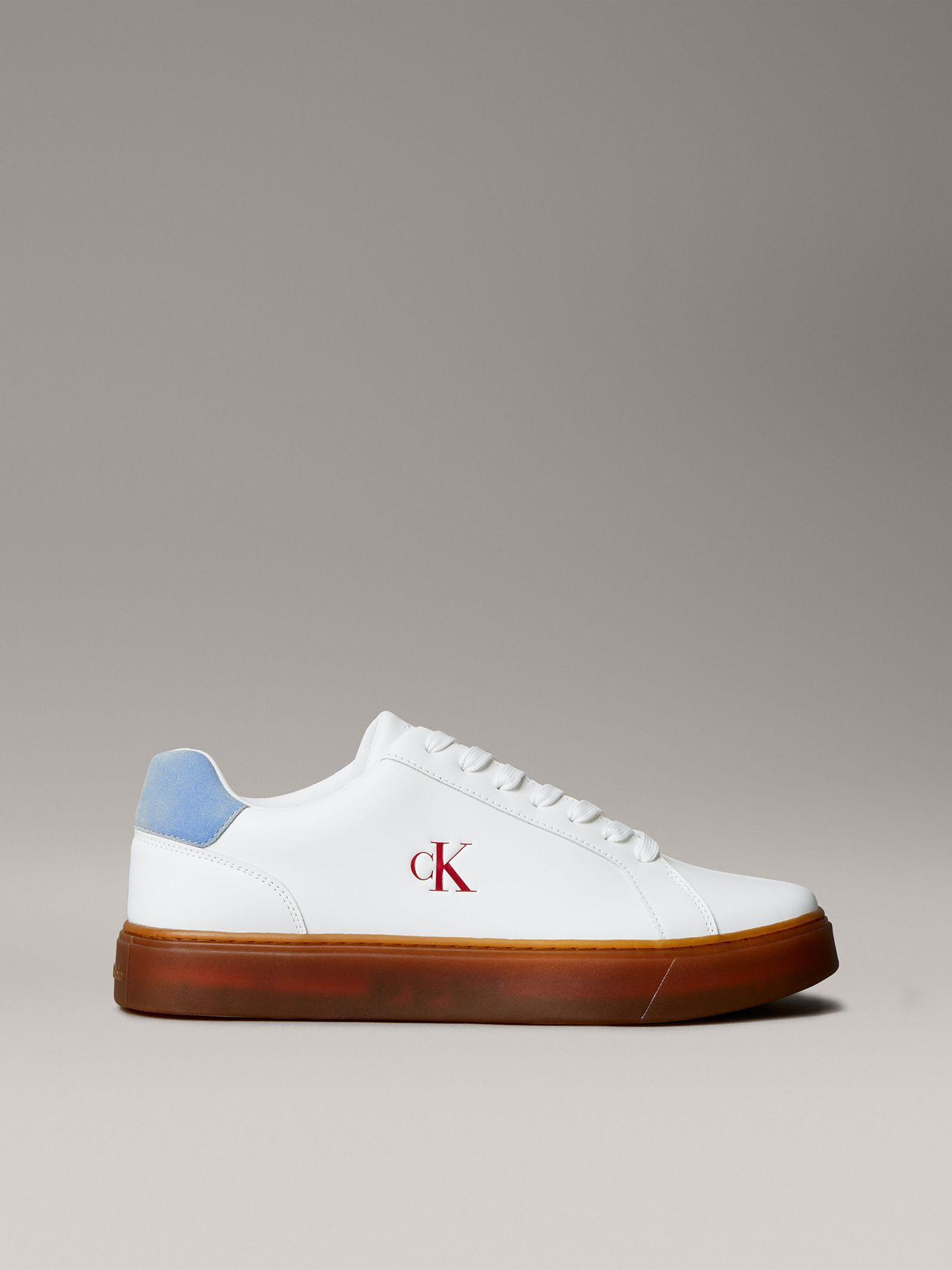 Zapatillas Classic y Cuero Blanco Calvin Klein-4