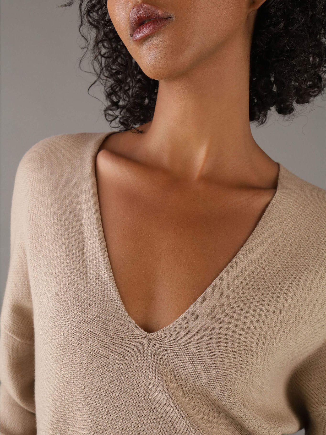 Sweater Wool Blend Beige Calvin Klein-3