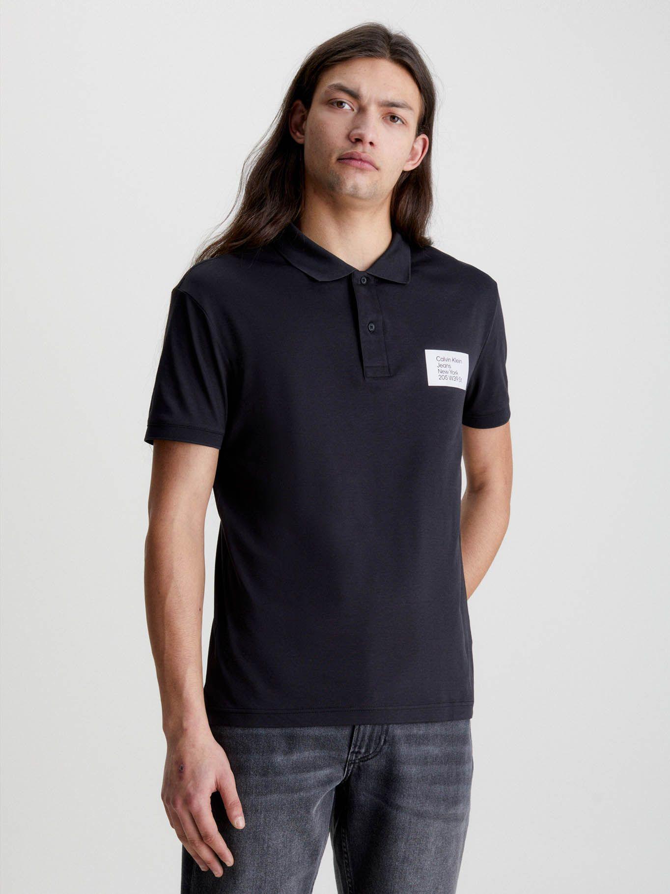 Polo con insignia Negro Calvin Klein-0