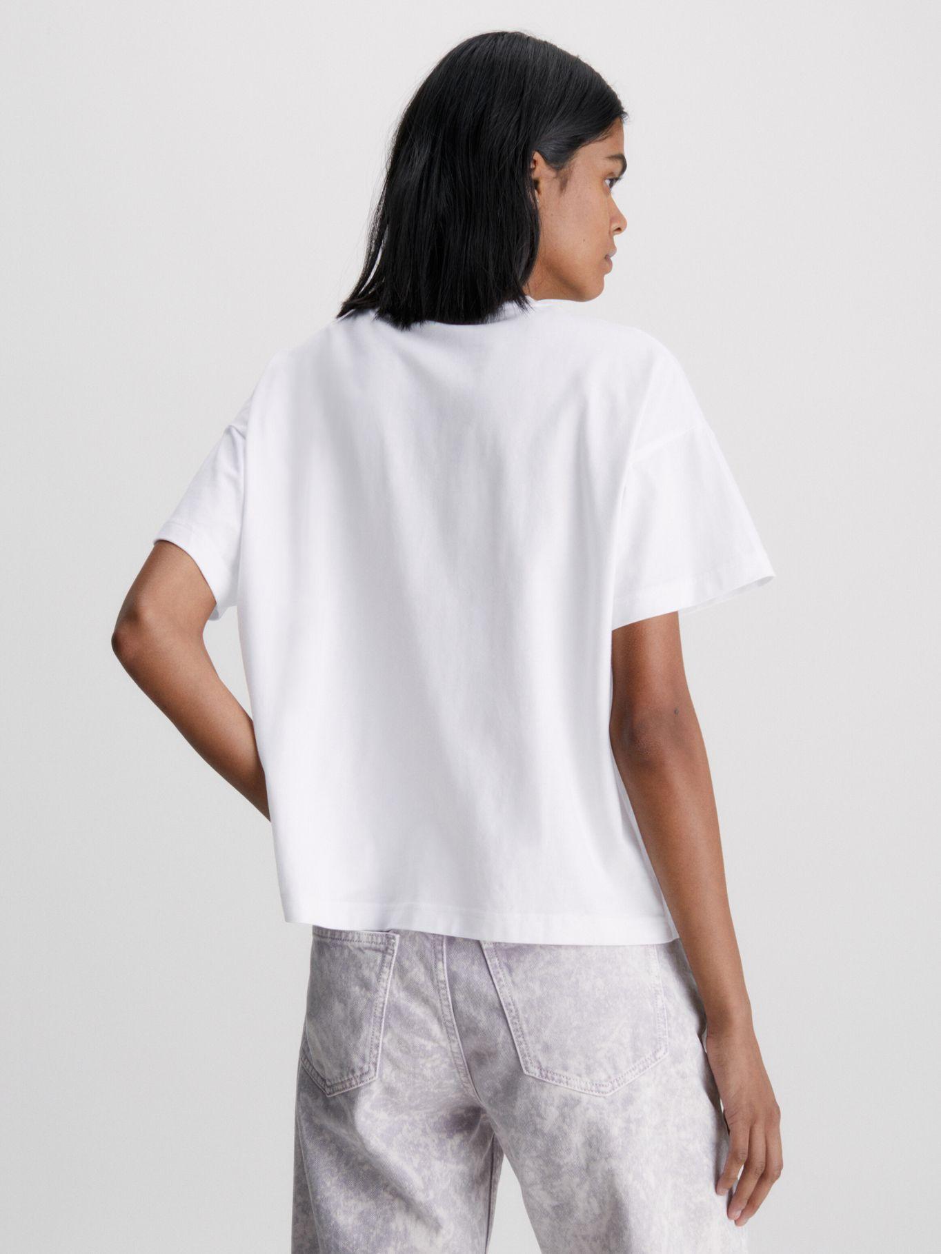 Polera Canvas Patch  Blanco Calvin Klein-2