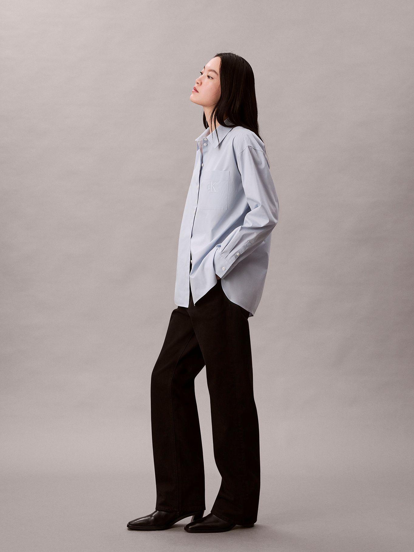 Camisa Relaxed de Popelina Celeste Calvin Klein-3