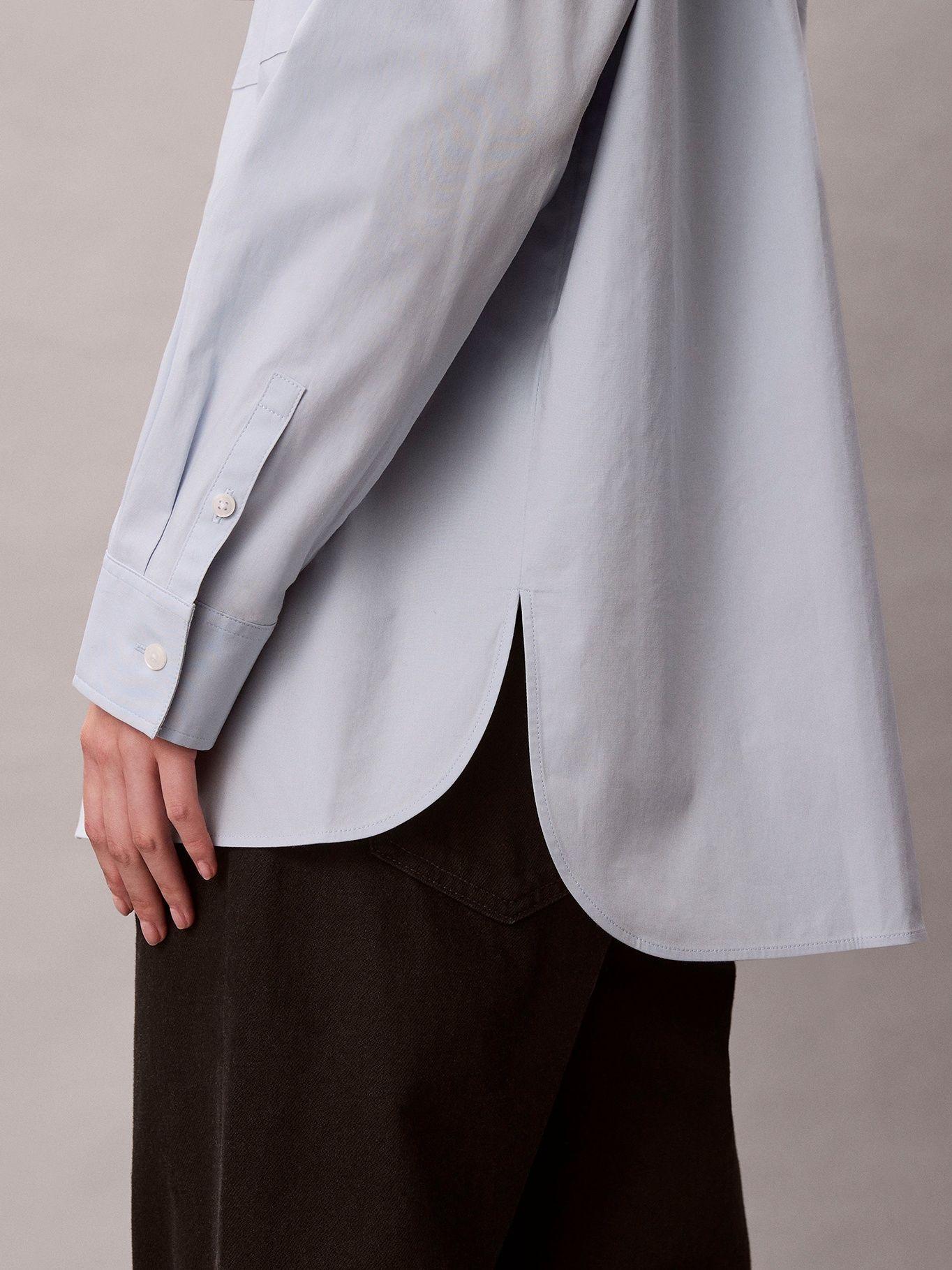 Camisa Relaxed de Popelina Celeste Calvin Klein-4