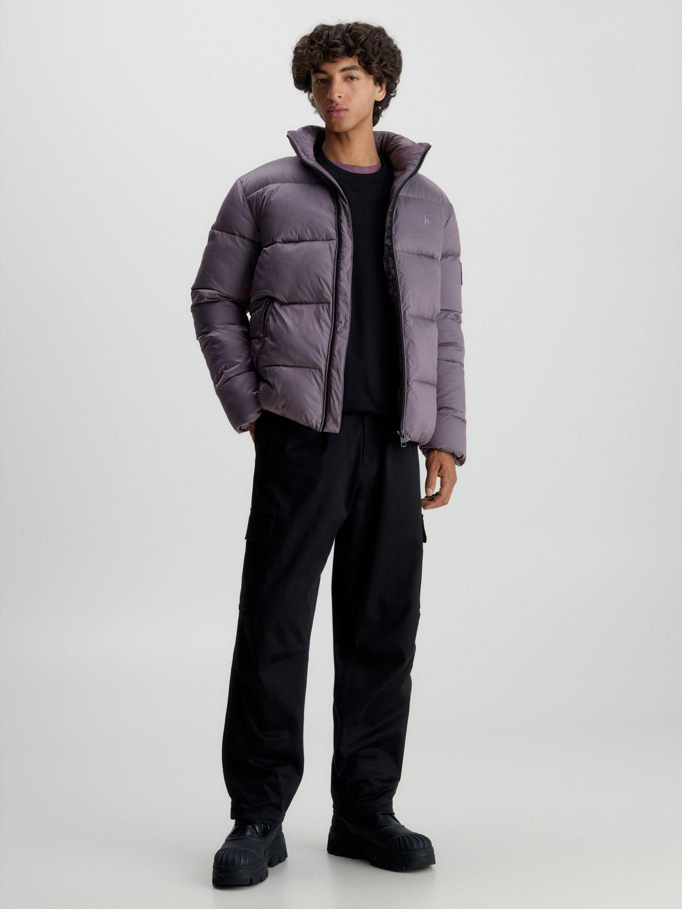 Parka Ripstop Puffer Morado Calvin Klein-1