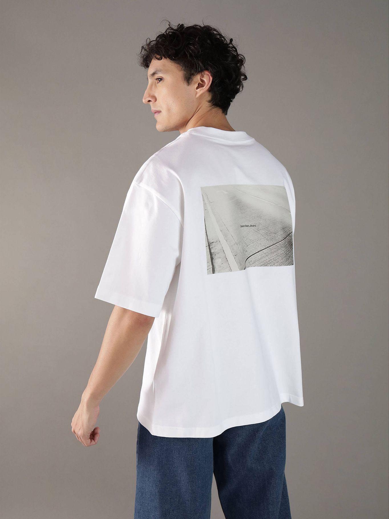 Polera efecto y gráfico de ciudad Blanco Calvin Klein-2