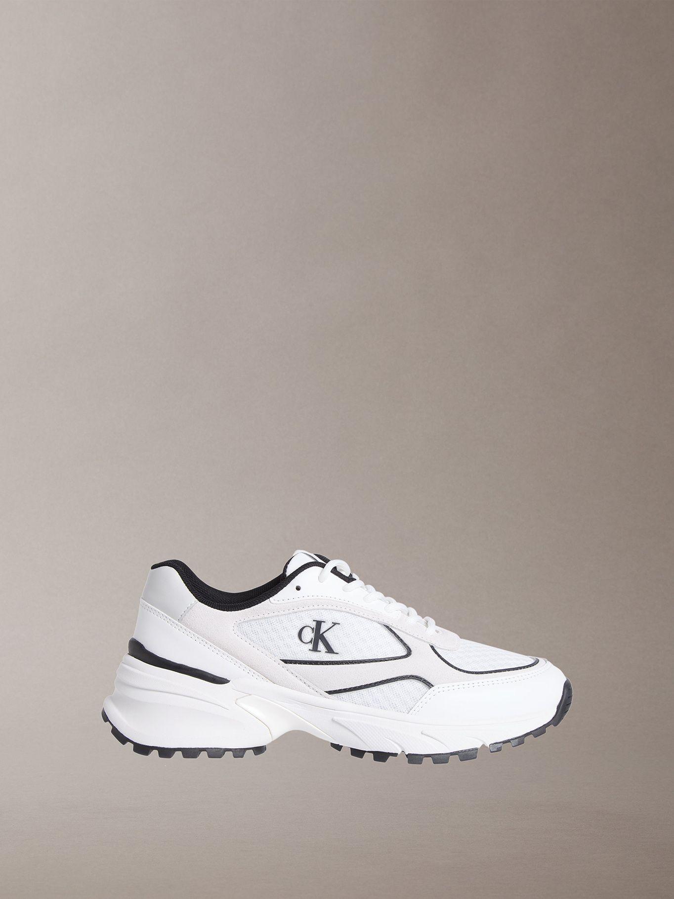 Zapatilla Materiales Combinados Blanco Calvin Klein-3