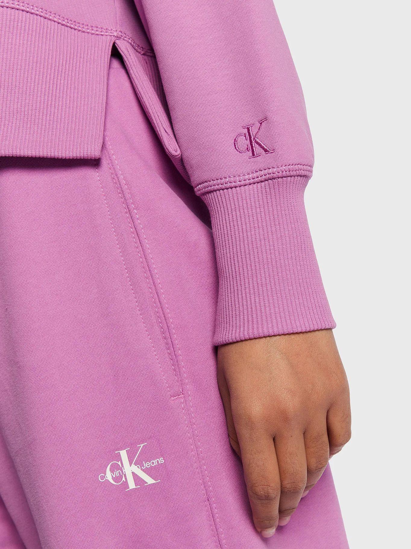 Sudadera con capucha y logo Violeta Calvin Klein-4