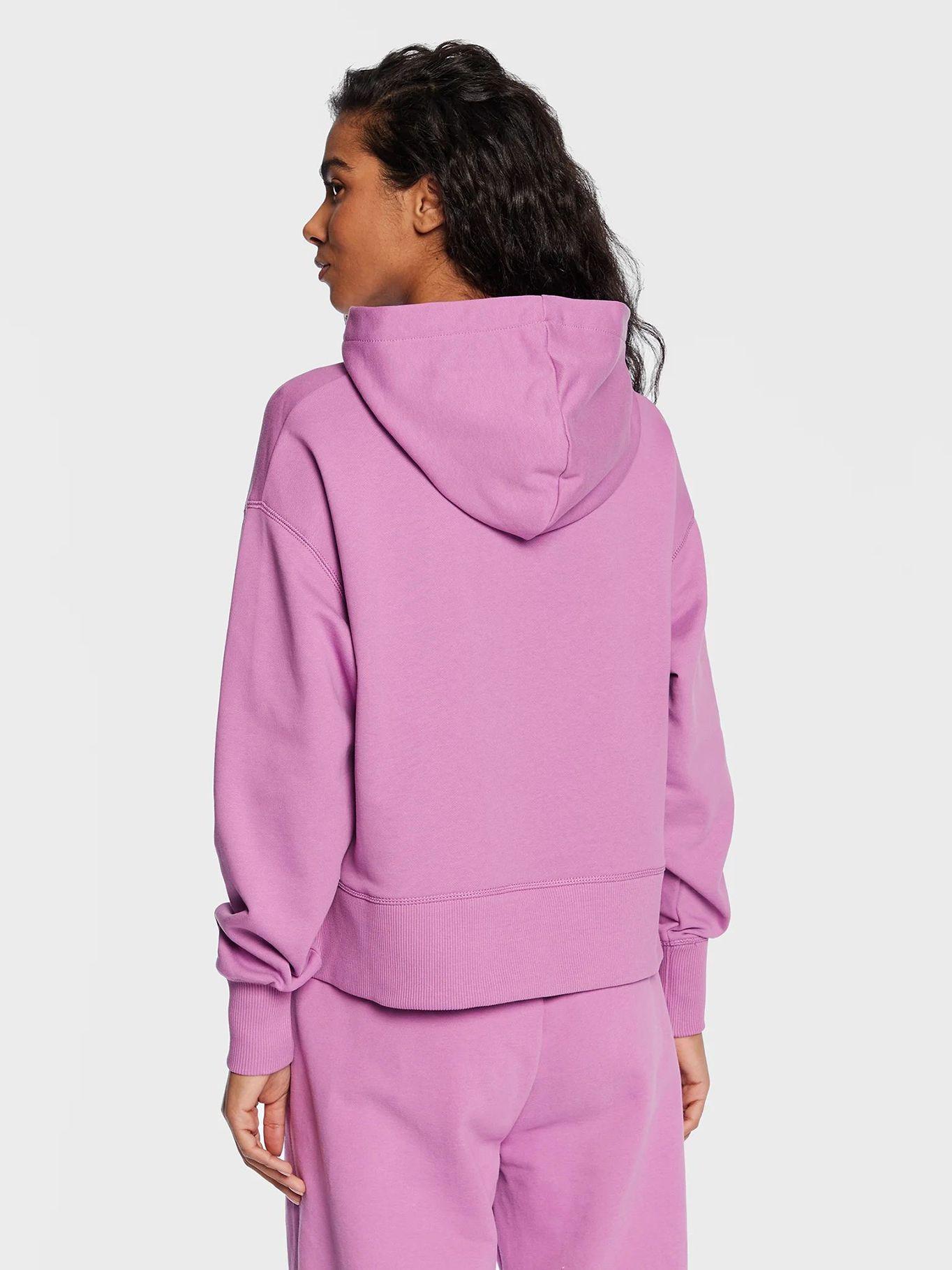 Sudadera con capucha y logo Violeta Calvin Klein-2