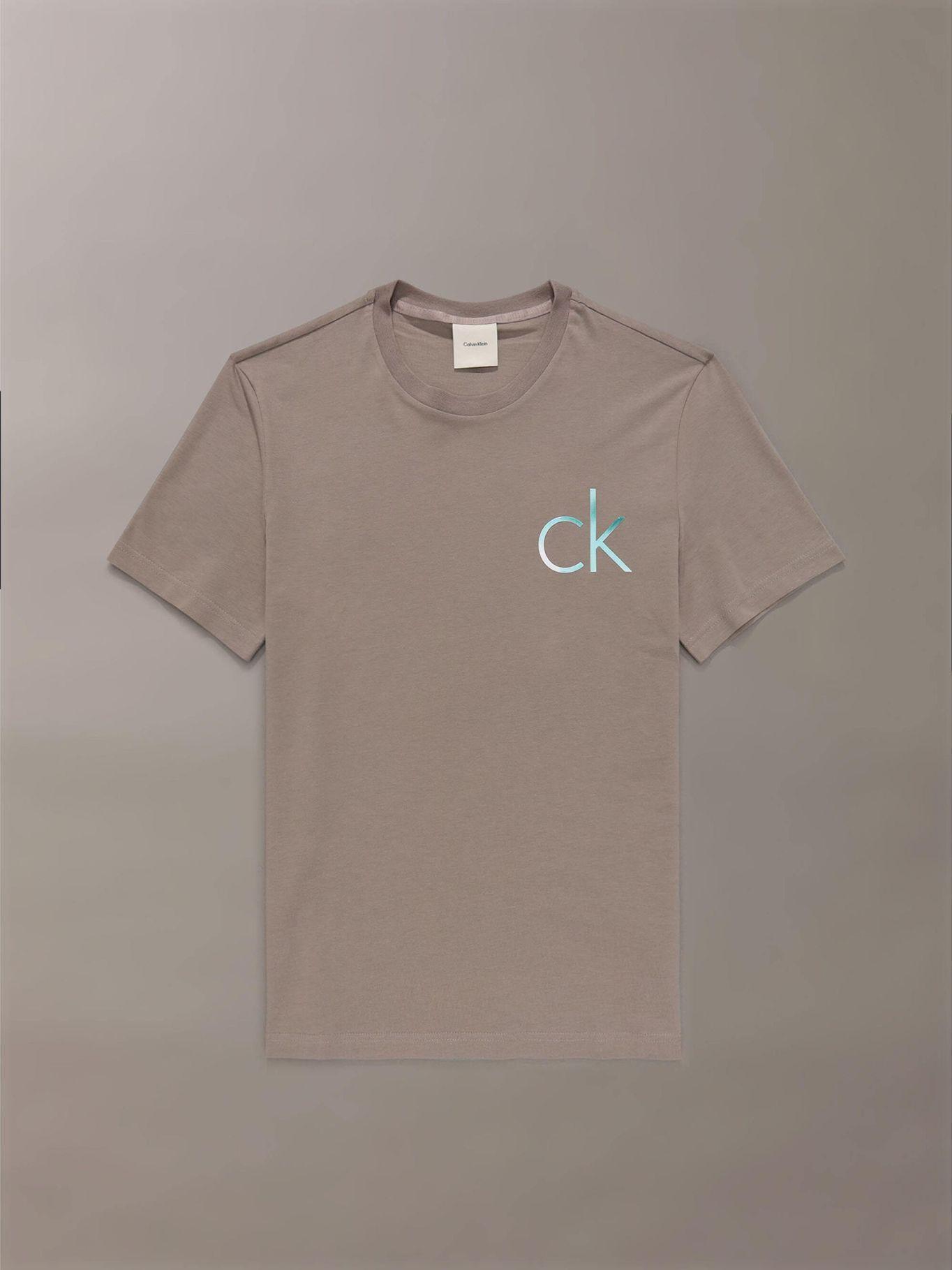 Polera con Monograma Difuminado Beige Calvin Klein-4