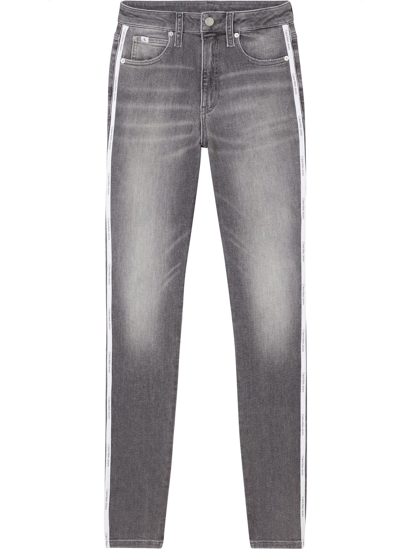 Jeans High Rise Skinny 1BZ Gris Calvin Klein-3
