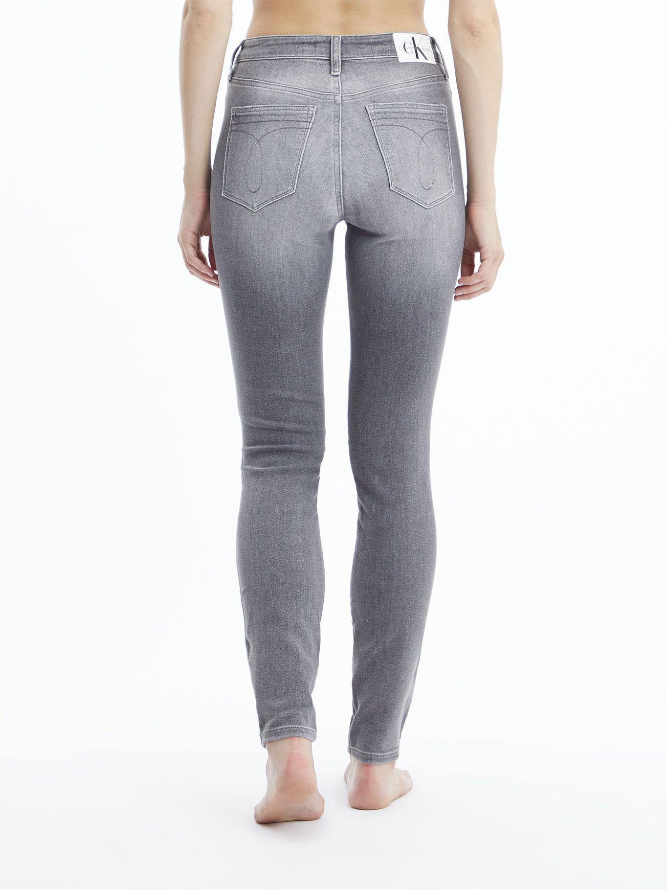Jeans High Rise Skinny 1BZ Gris Calvin Klein-1