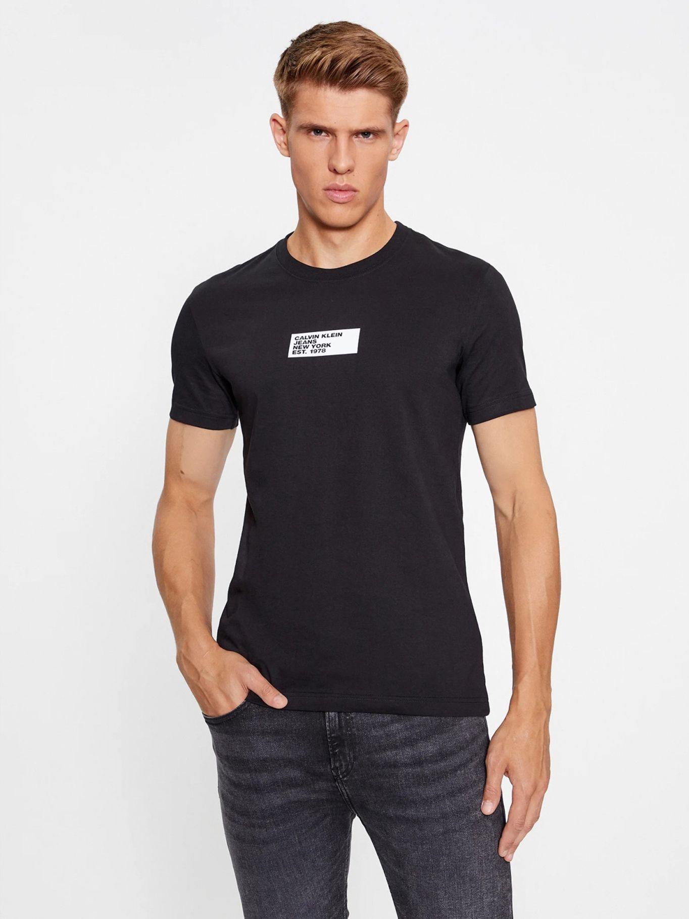 Polera Small Center Box Negro 027 Calvin Klein-0