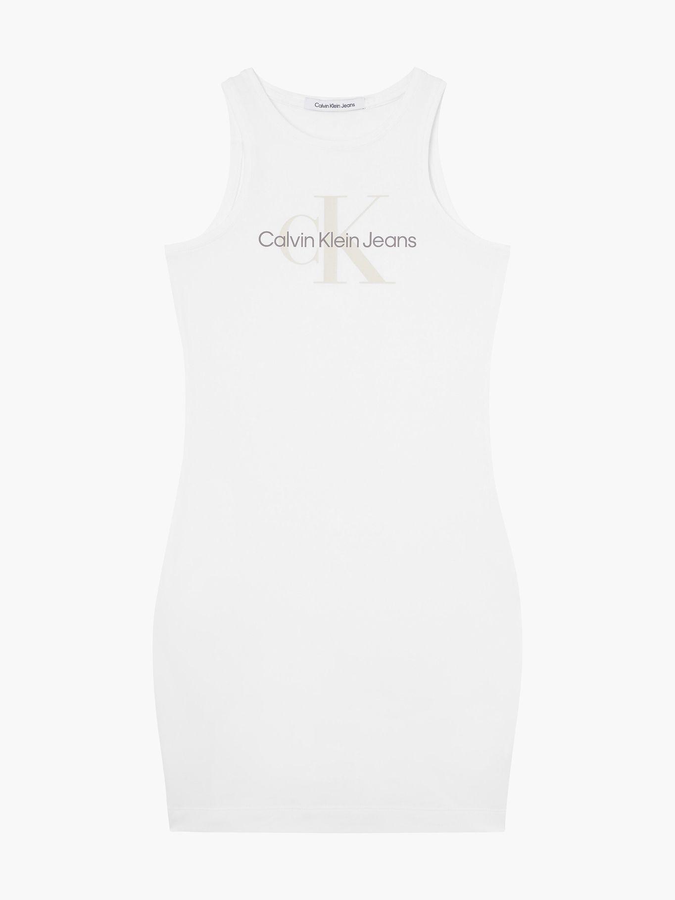 Vestido Seasonal Monogram Blanco Calvin Klein-4