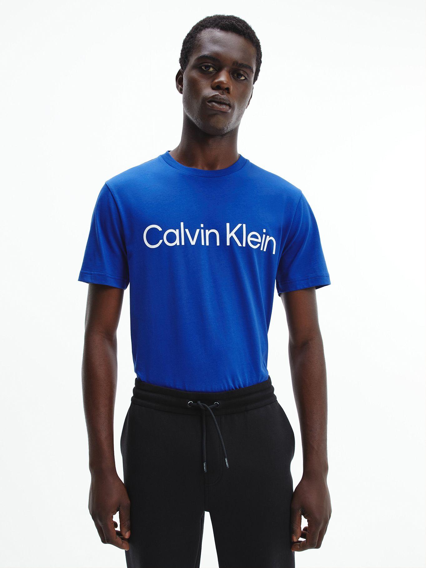 Polera Cotton Front Azul Calvin Klein-0