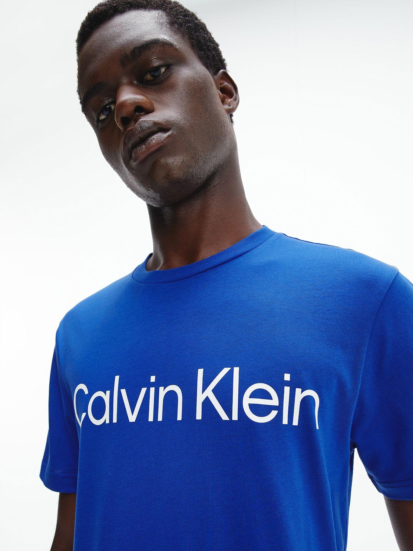 Polera Cotton Front Azul Calvin Klein-3