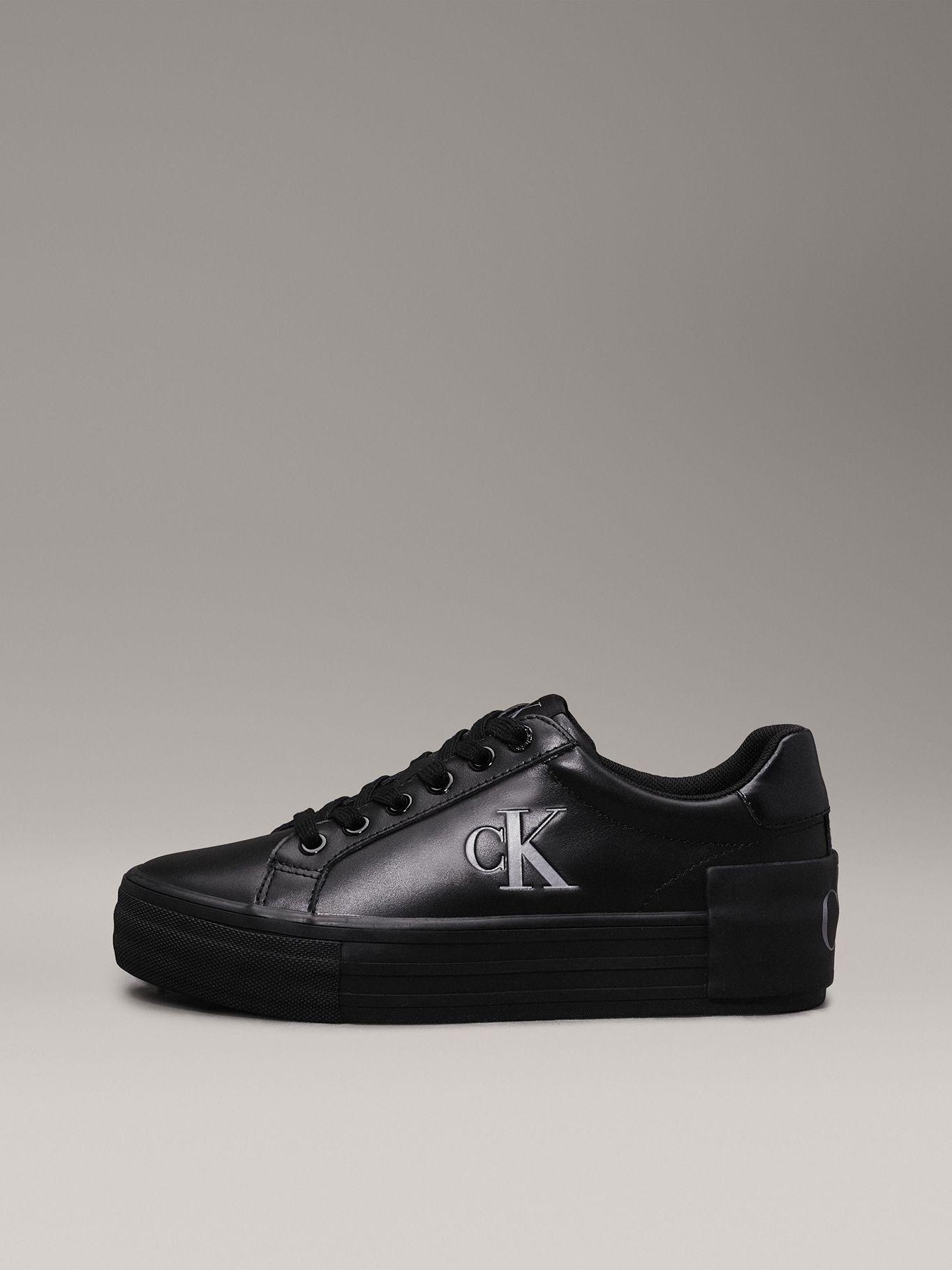 Zapatillas de Cuero Vulc Flatform Negro Calvin Klein-5
