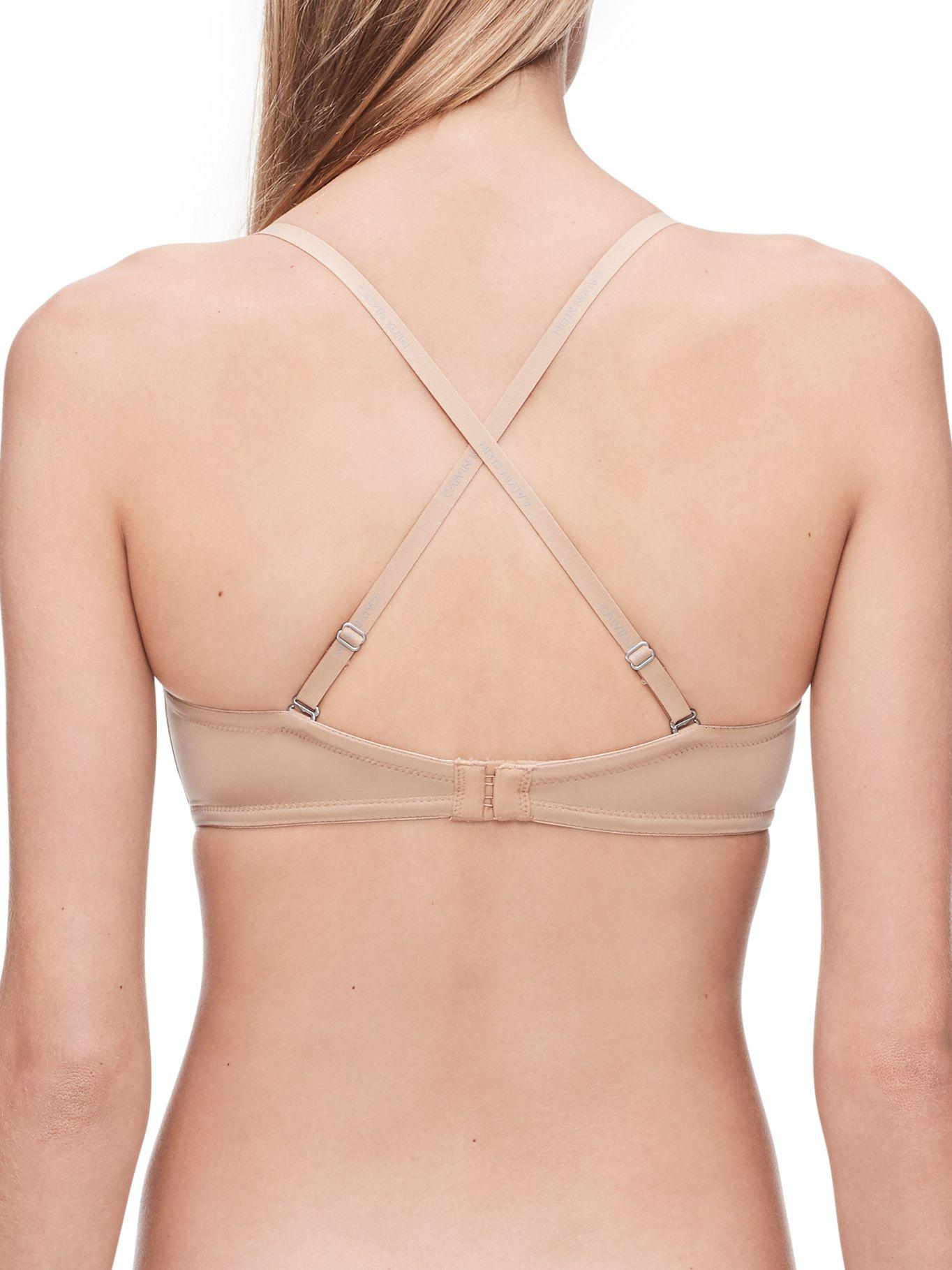 Brasier Strapless Push Up Beige Calvin Klein-2