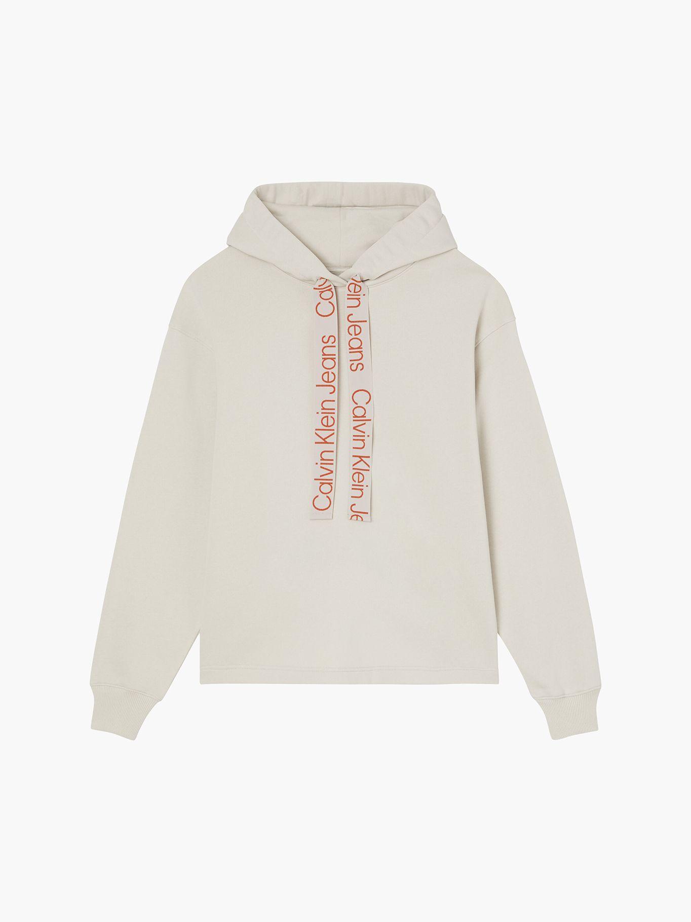 Polerón Hoodie Contrast Blanco Calvin Klein-4