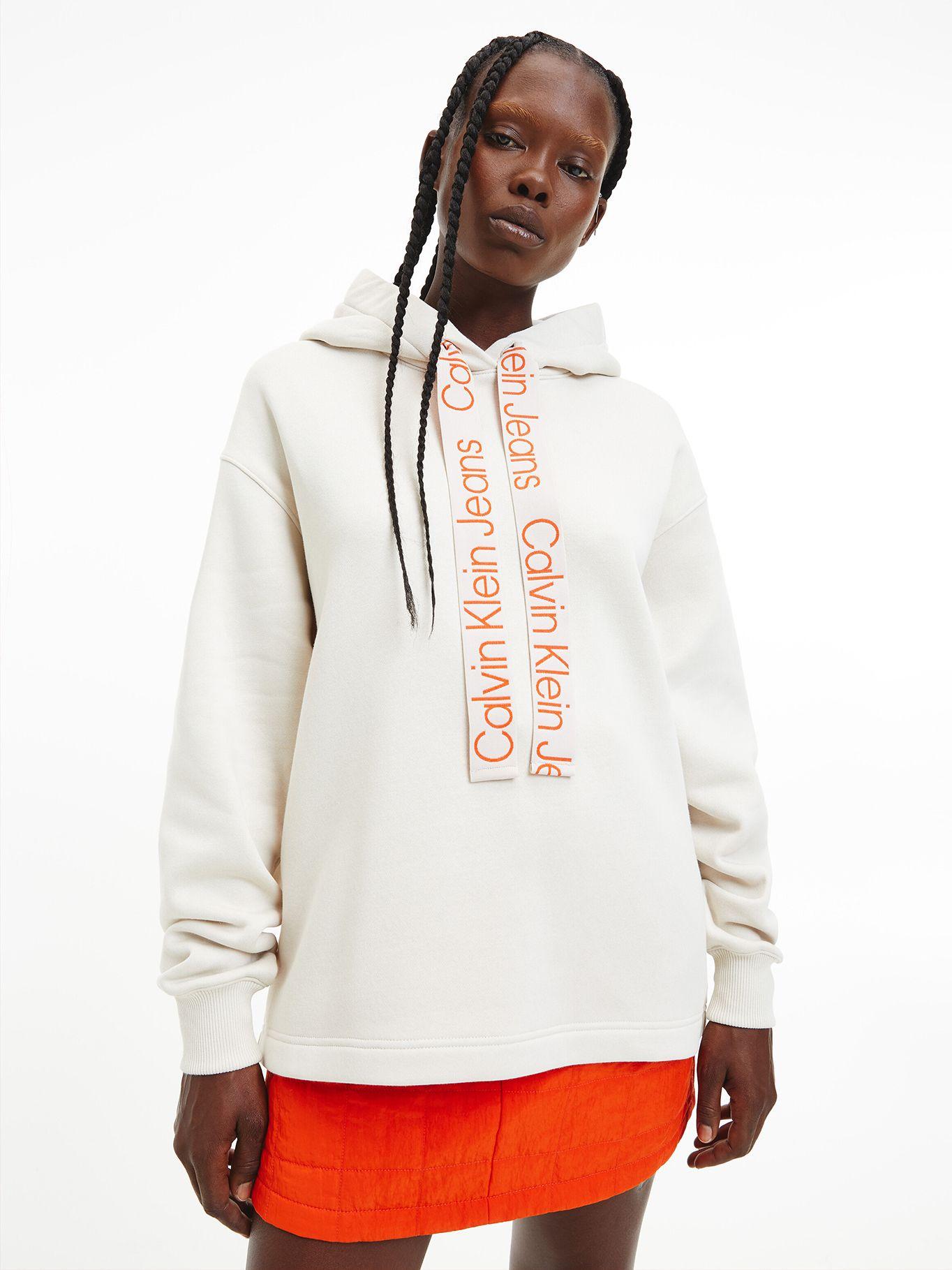 Polerón Hoodie Contrast Blanco Calvin Klein-0