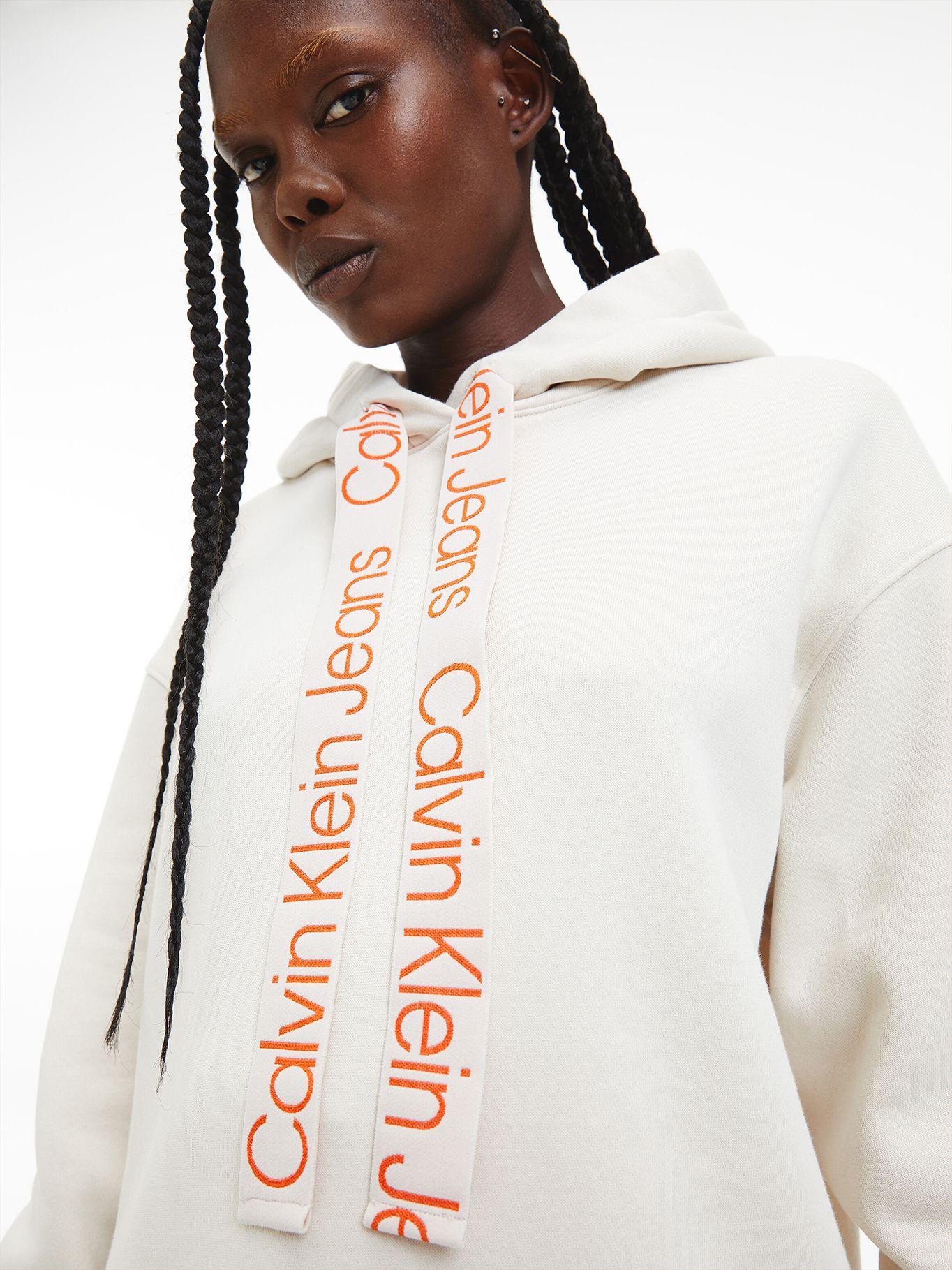 Polerón Hoodie Contrast Blanco Calvin Klein-3