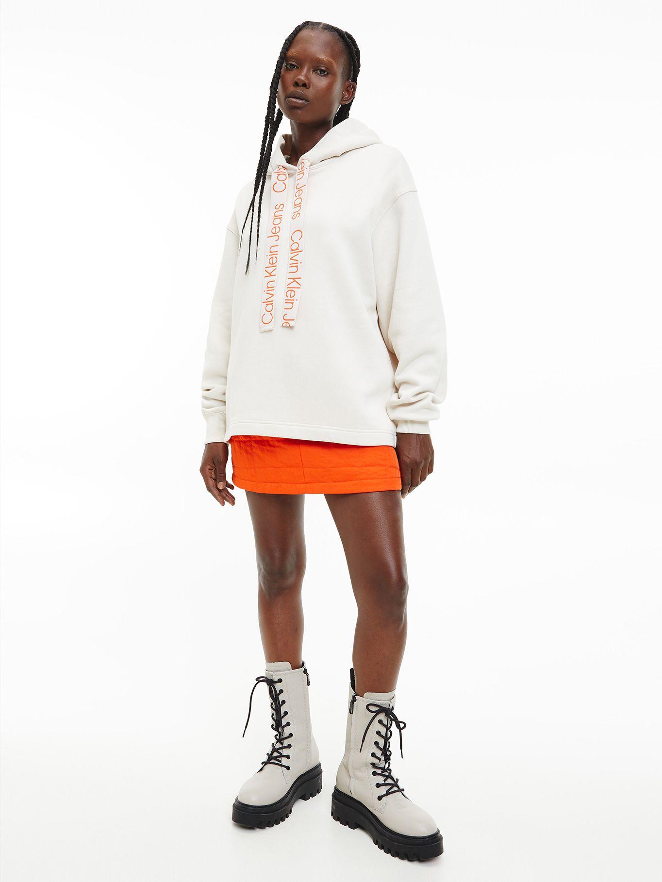 Polerón Hoodie Contrast Blanco Calvin Klein-1