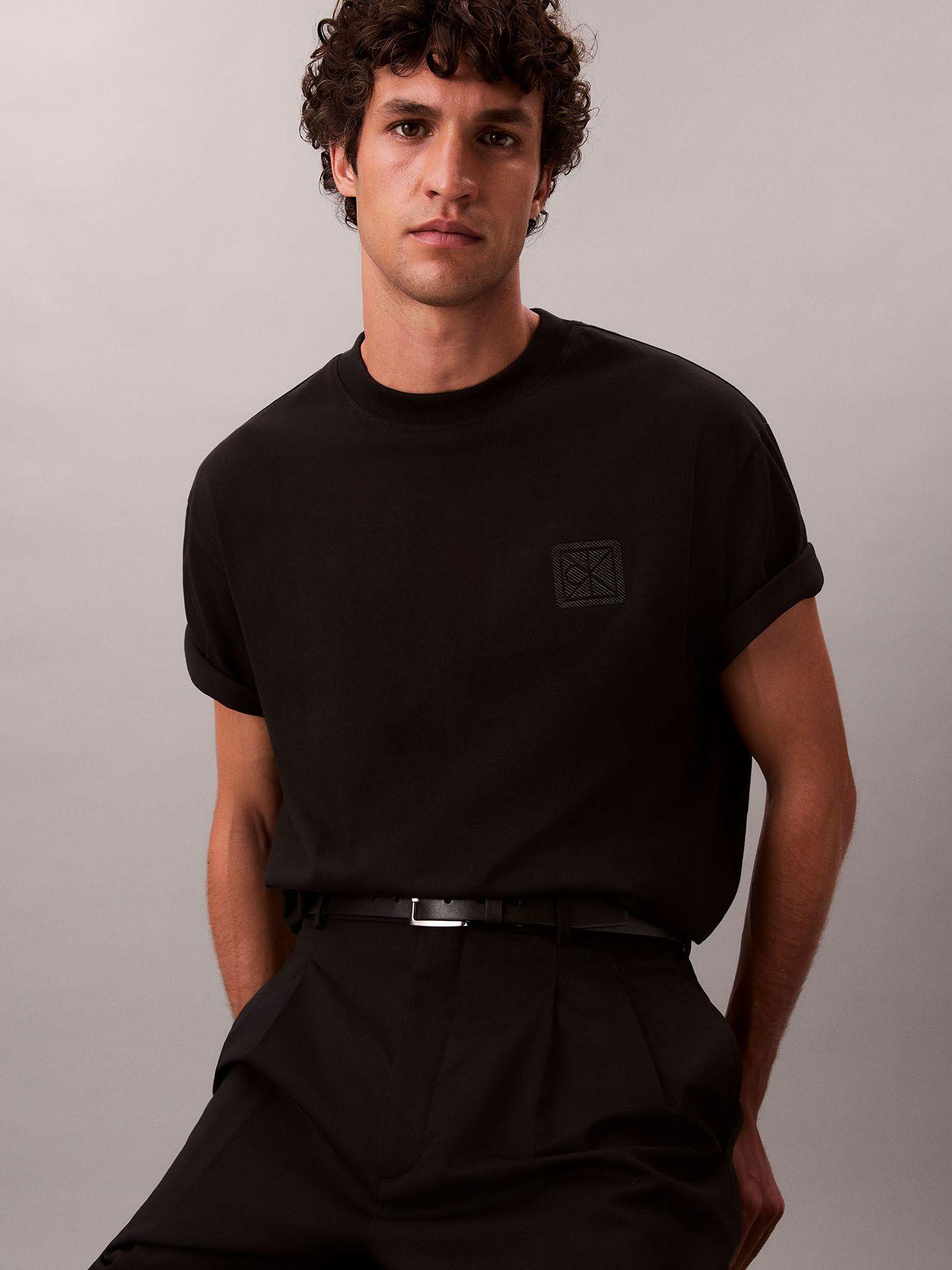 Polera con Parche de Emblema CK Negro Calvin Klein-3