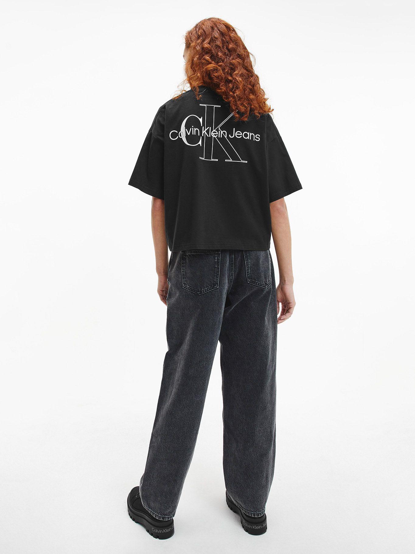 Polera Oversized Monogram Negro Calvin Klein-2