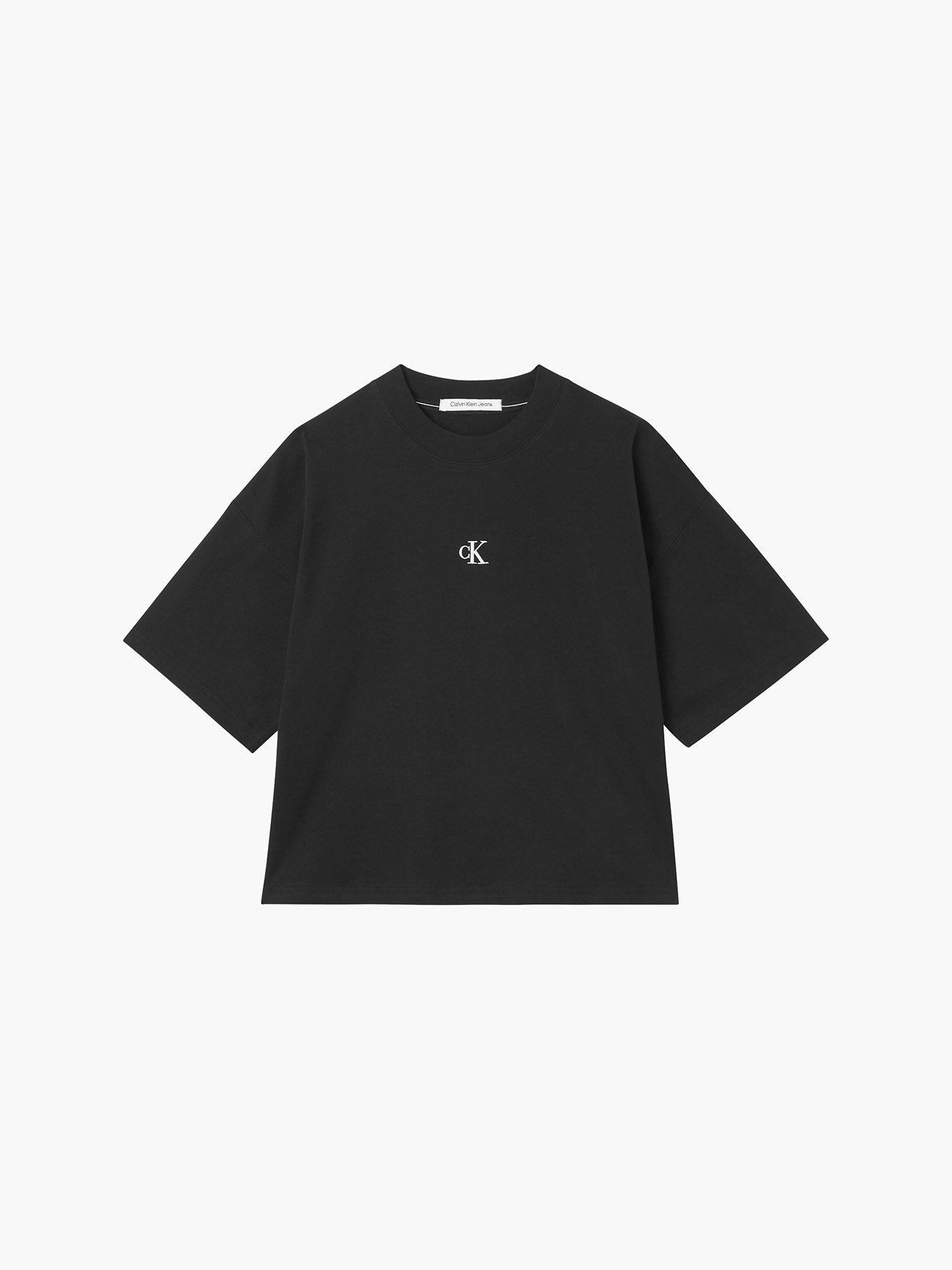 Polera Oversized Monogram Negro Calvin Klein-4
