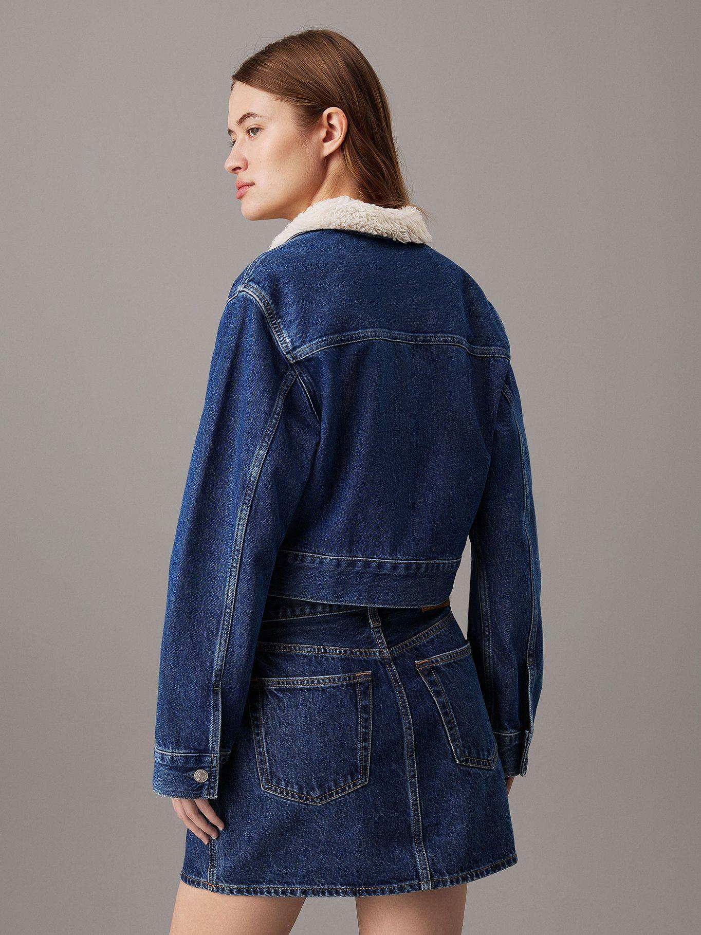 Chaqueta Sherpa Denim Azul Calvin Klein-2