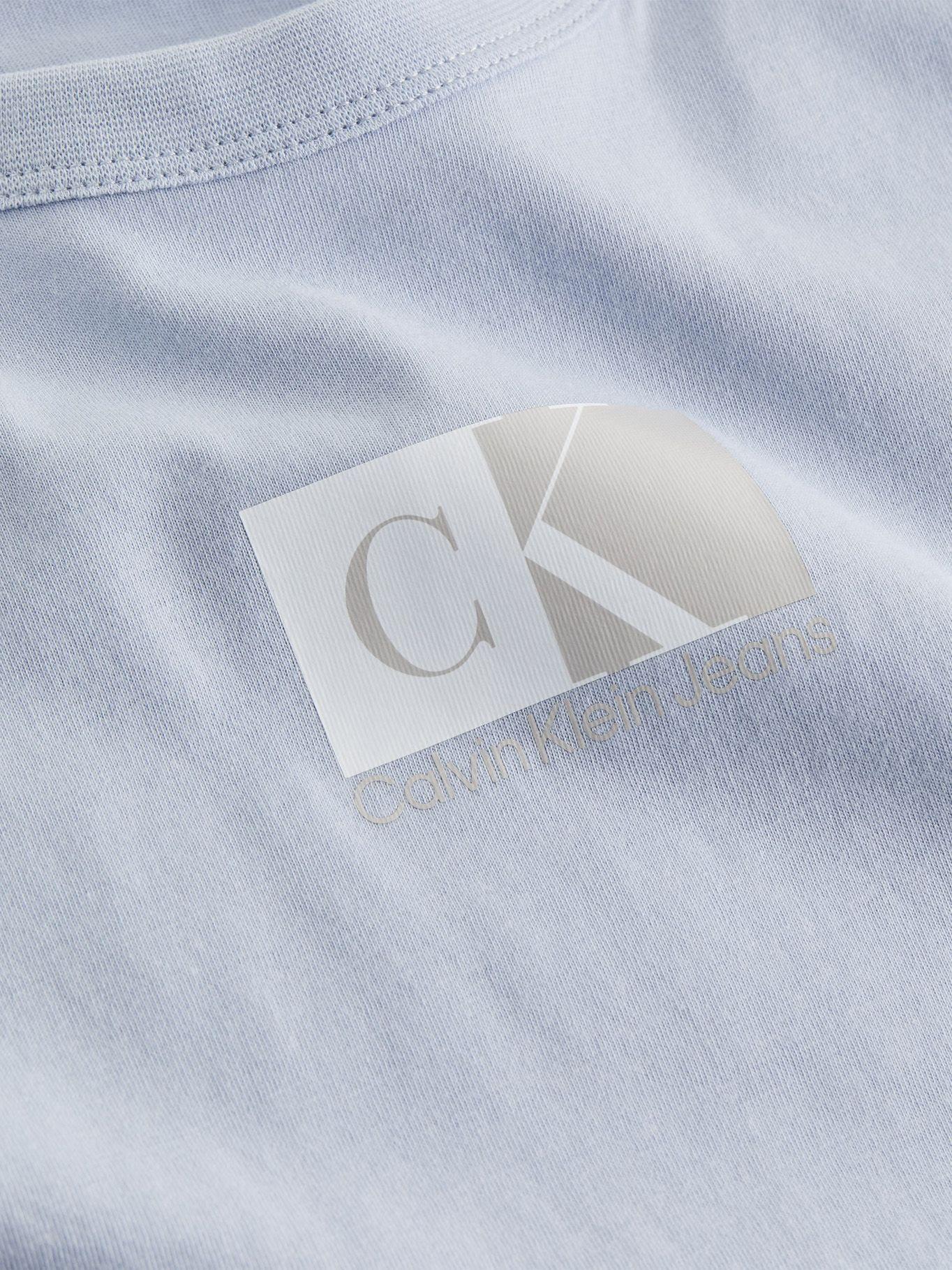 Polera Logo Box Baby Celeste Calvin Klein-1