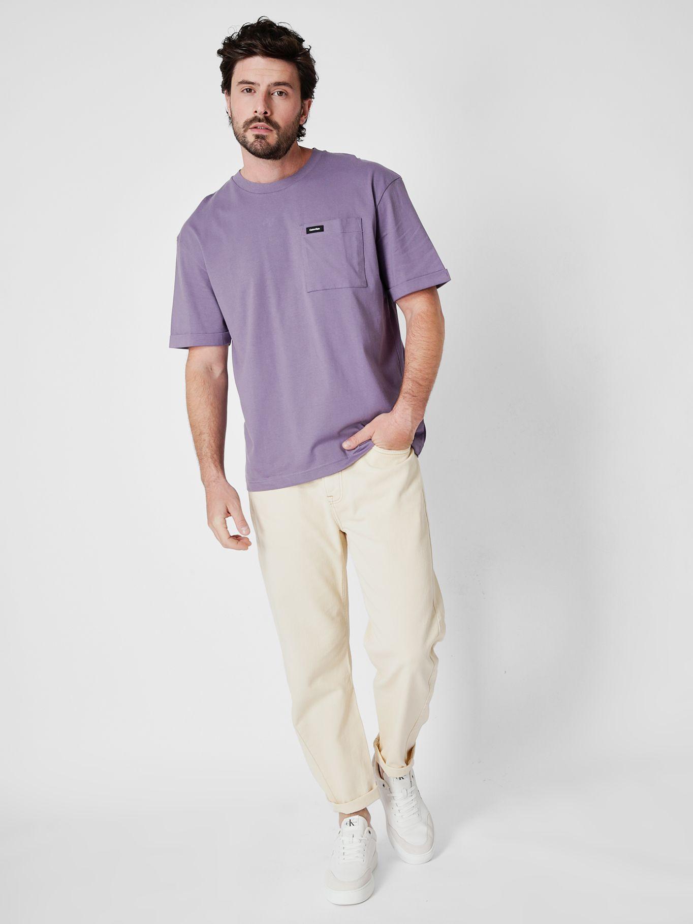 Polera Comfort Pocket  Morado Calvin Klein-1