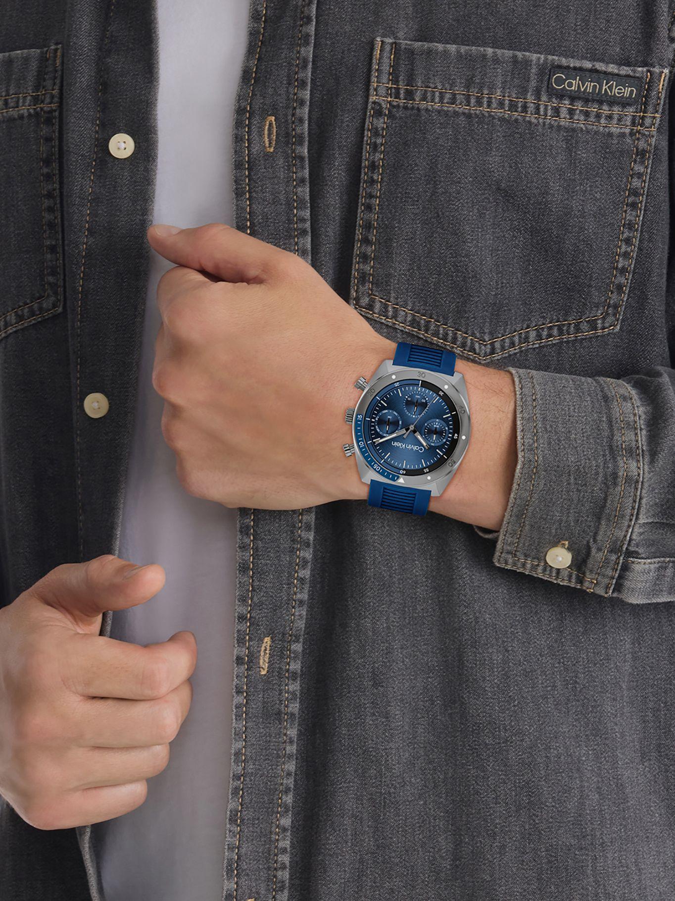 Reloj Multifunction Link Bracelet Azul Calvin Klein-3