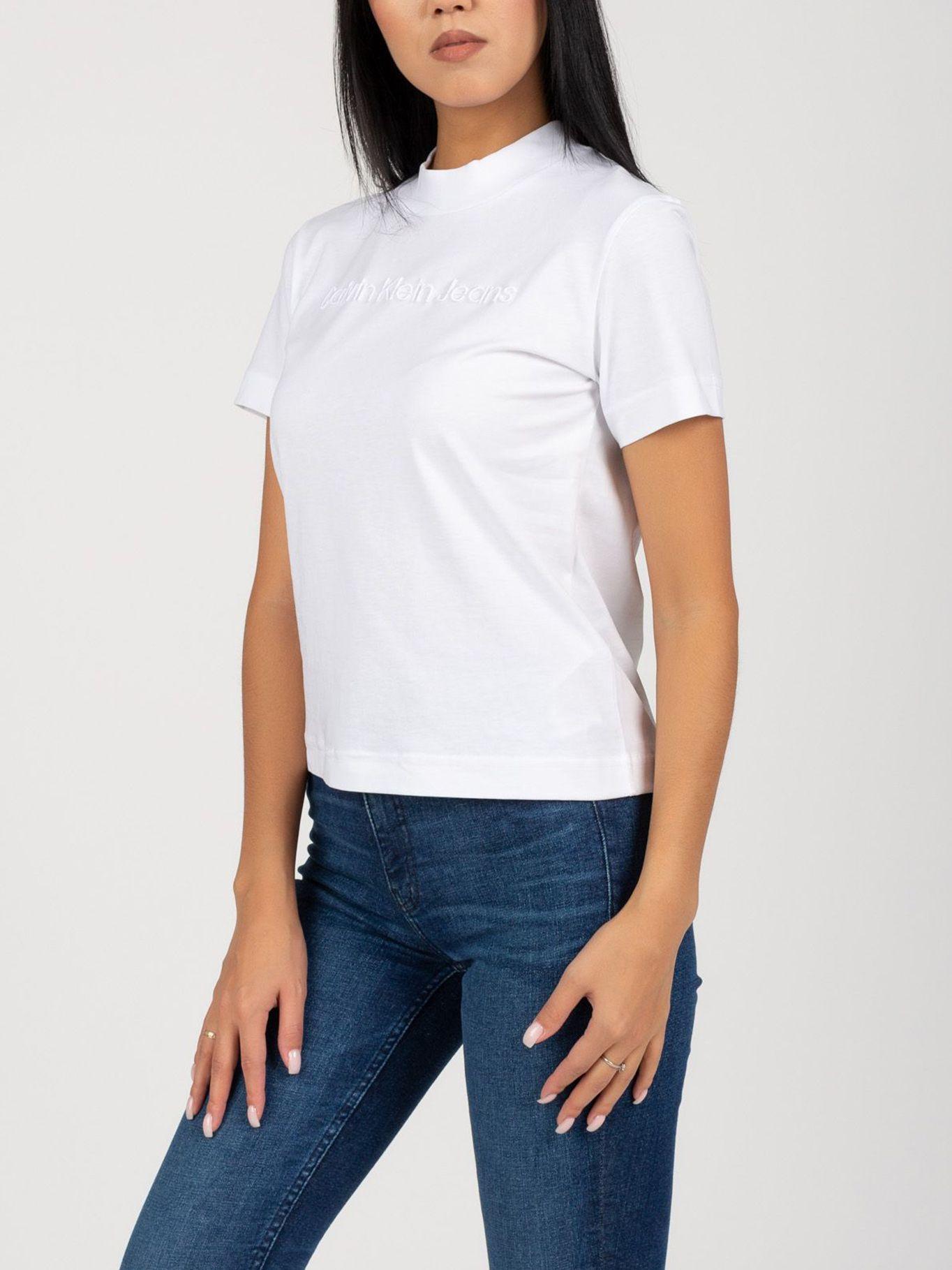 Polera Raised Embroidery Blanco Calvin Klein-3