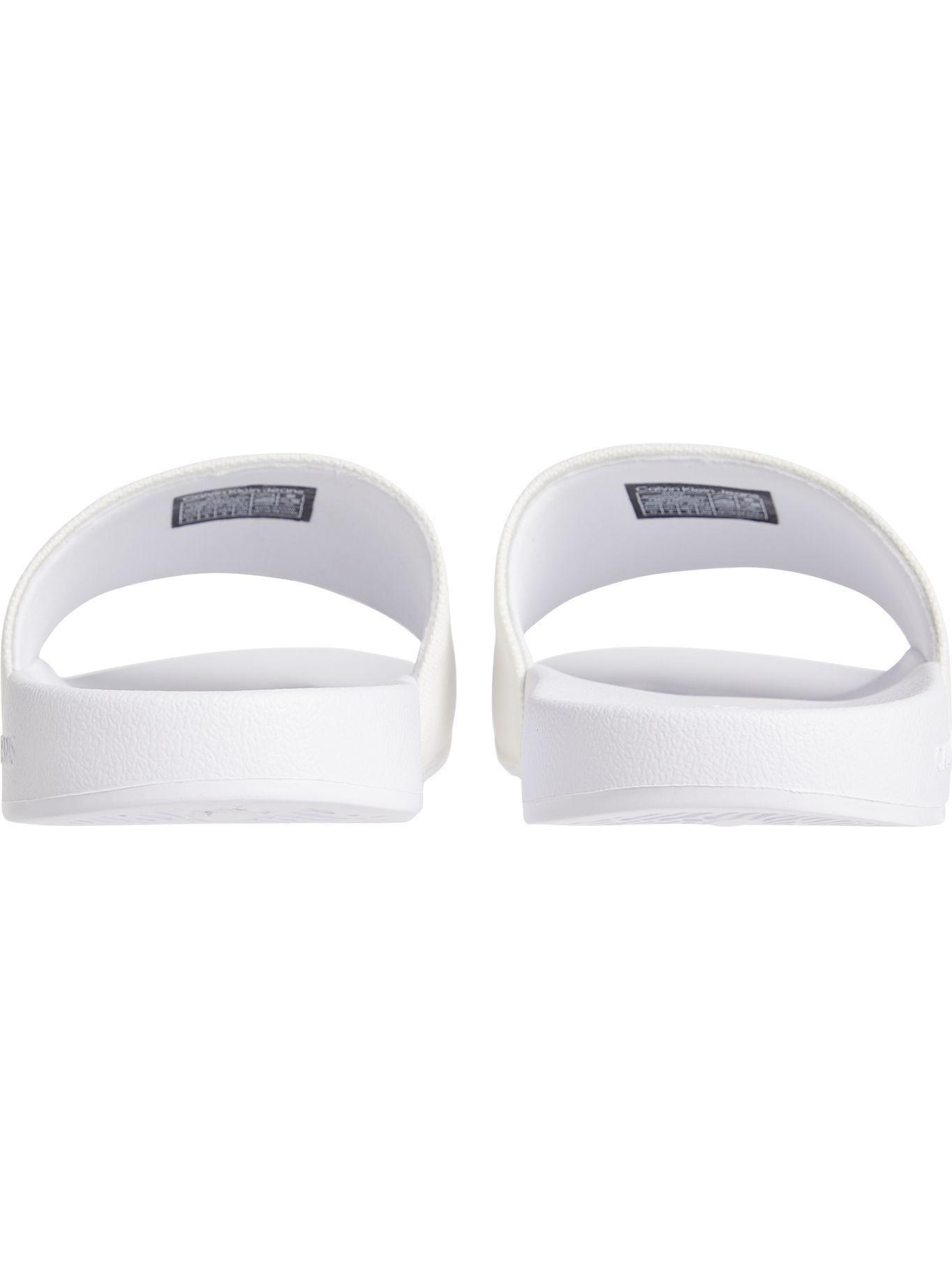 Sandalia Slide Monogram Blanco Calvin Klein-1