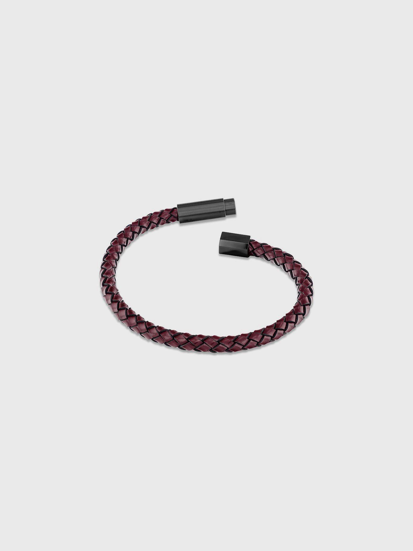 Pulsera de Cuero Braided Café Calvin Klein-1