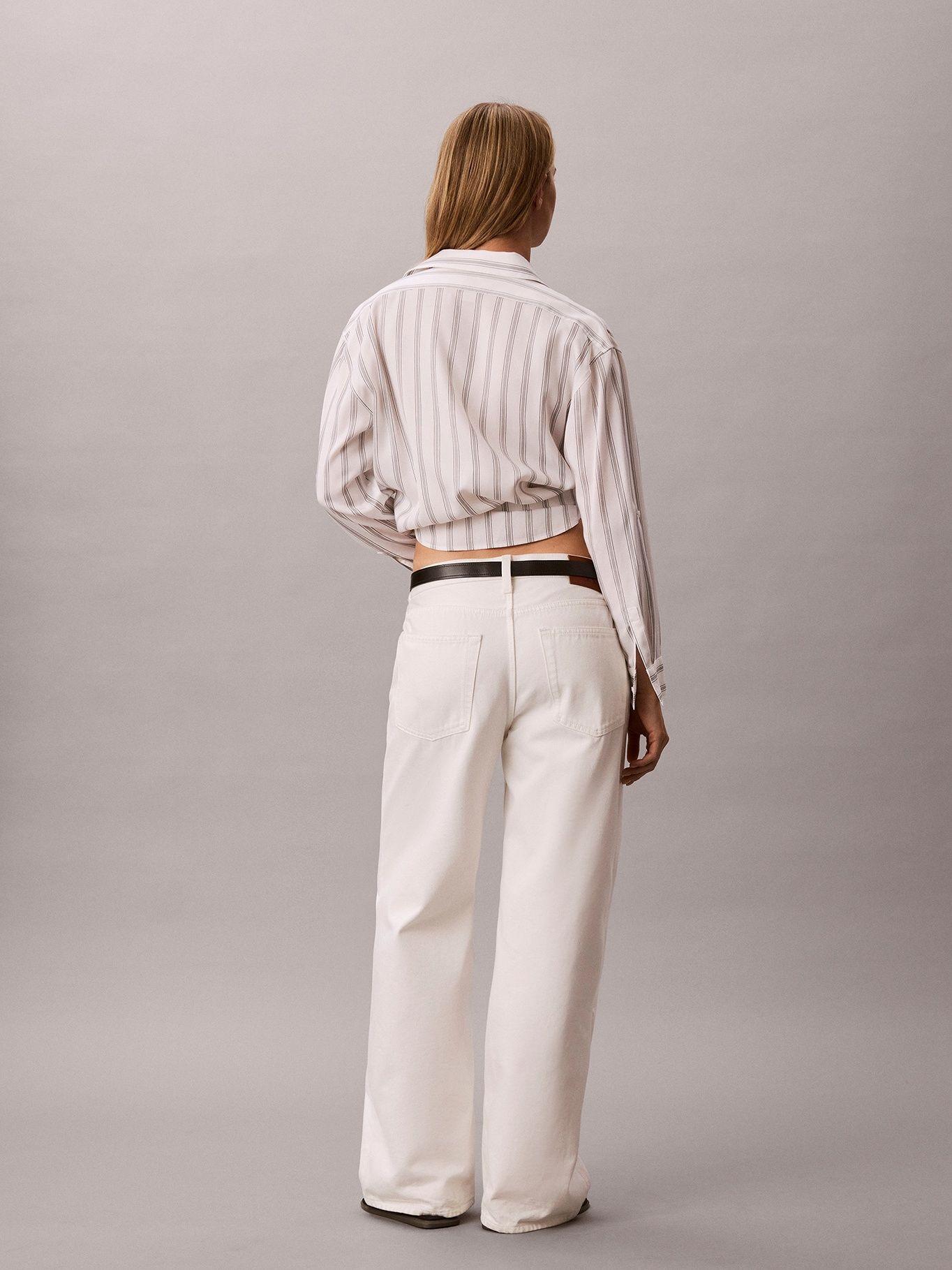 Jeans Baggy de Talle Bajo Blanco Calvin Klein-2