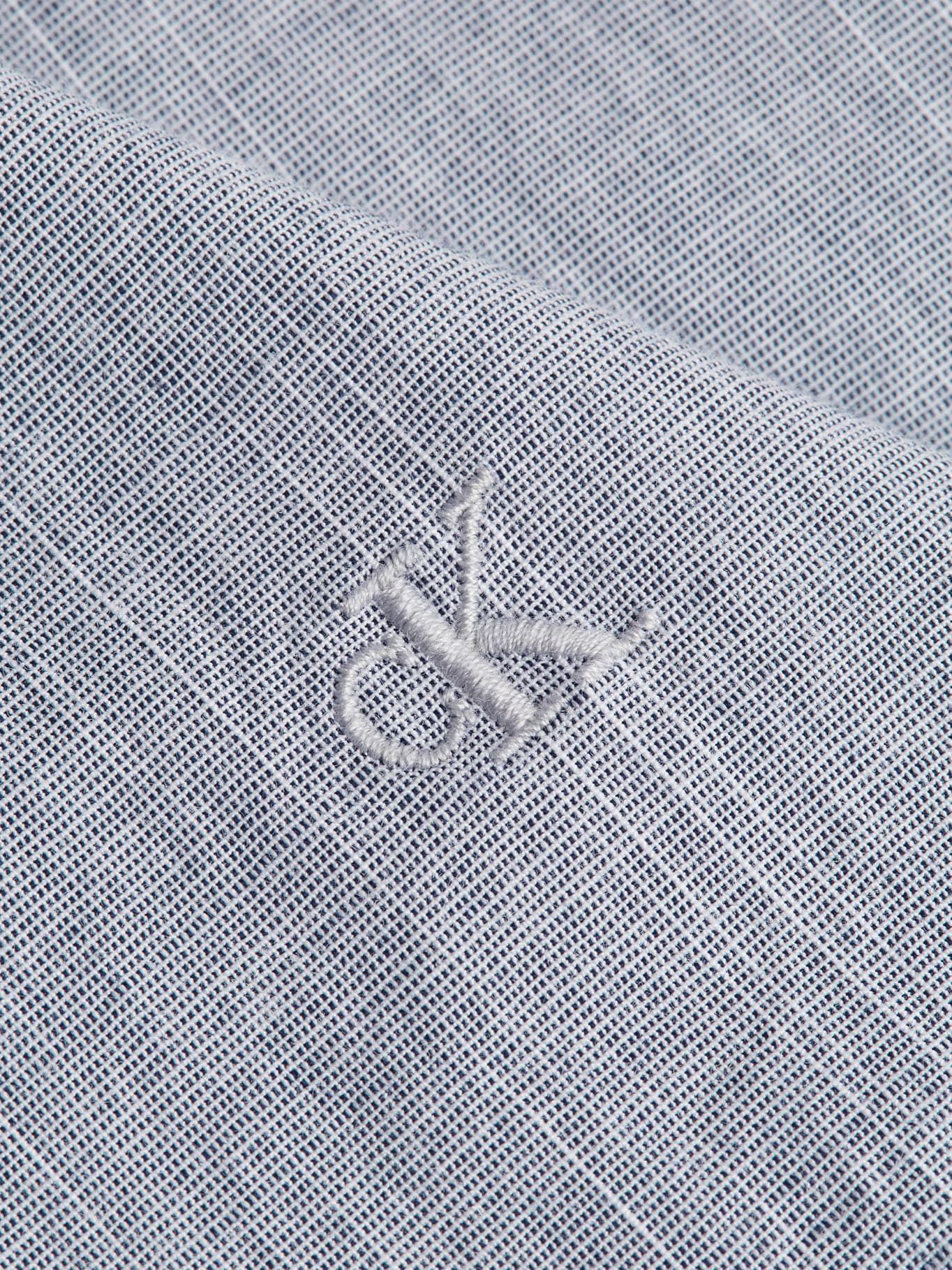 Camisa Structured Azul Calvin Klein-1