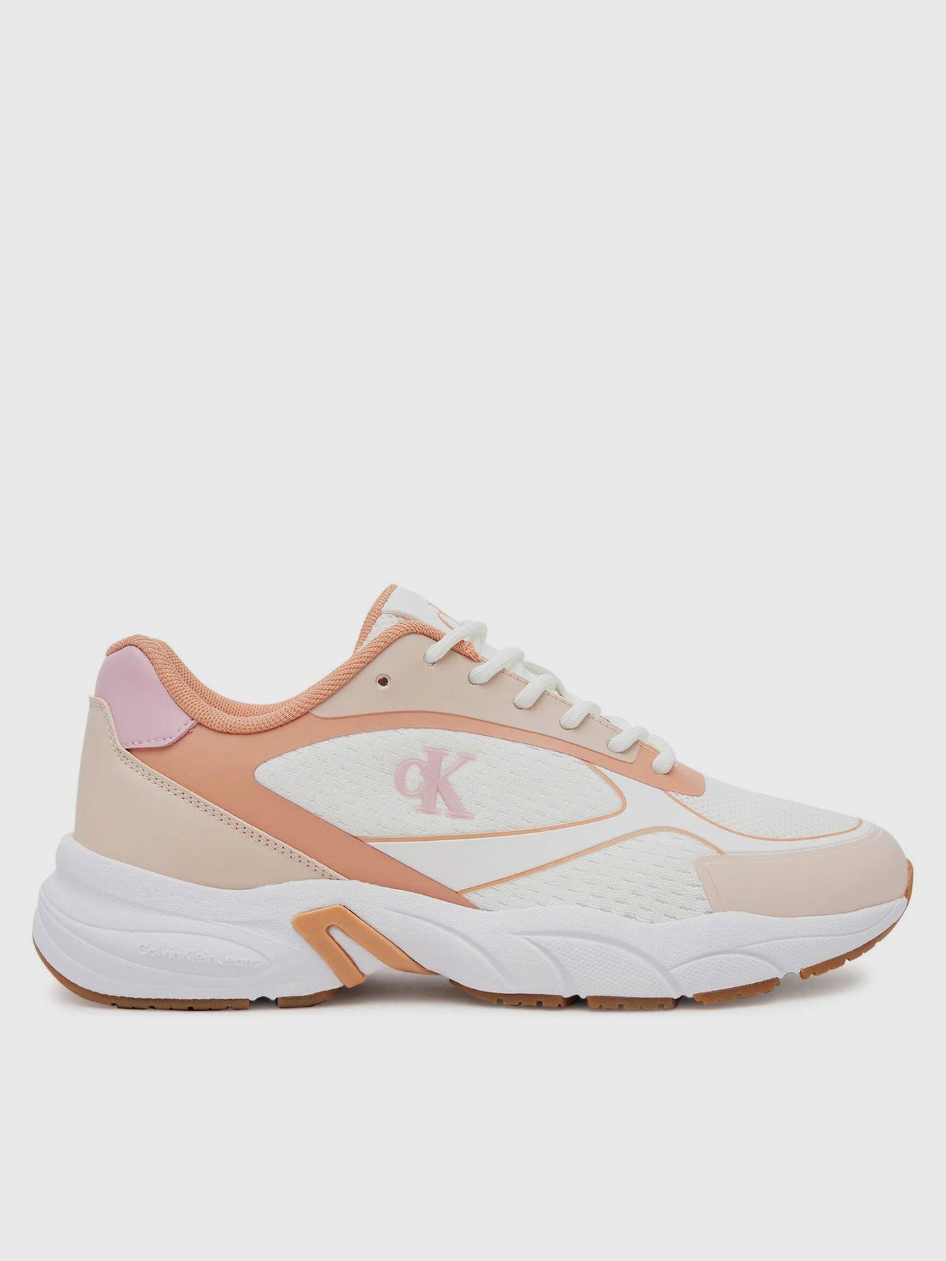 Zapatilla Retro Tennis Blanco Calvin Klein Mujer-4