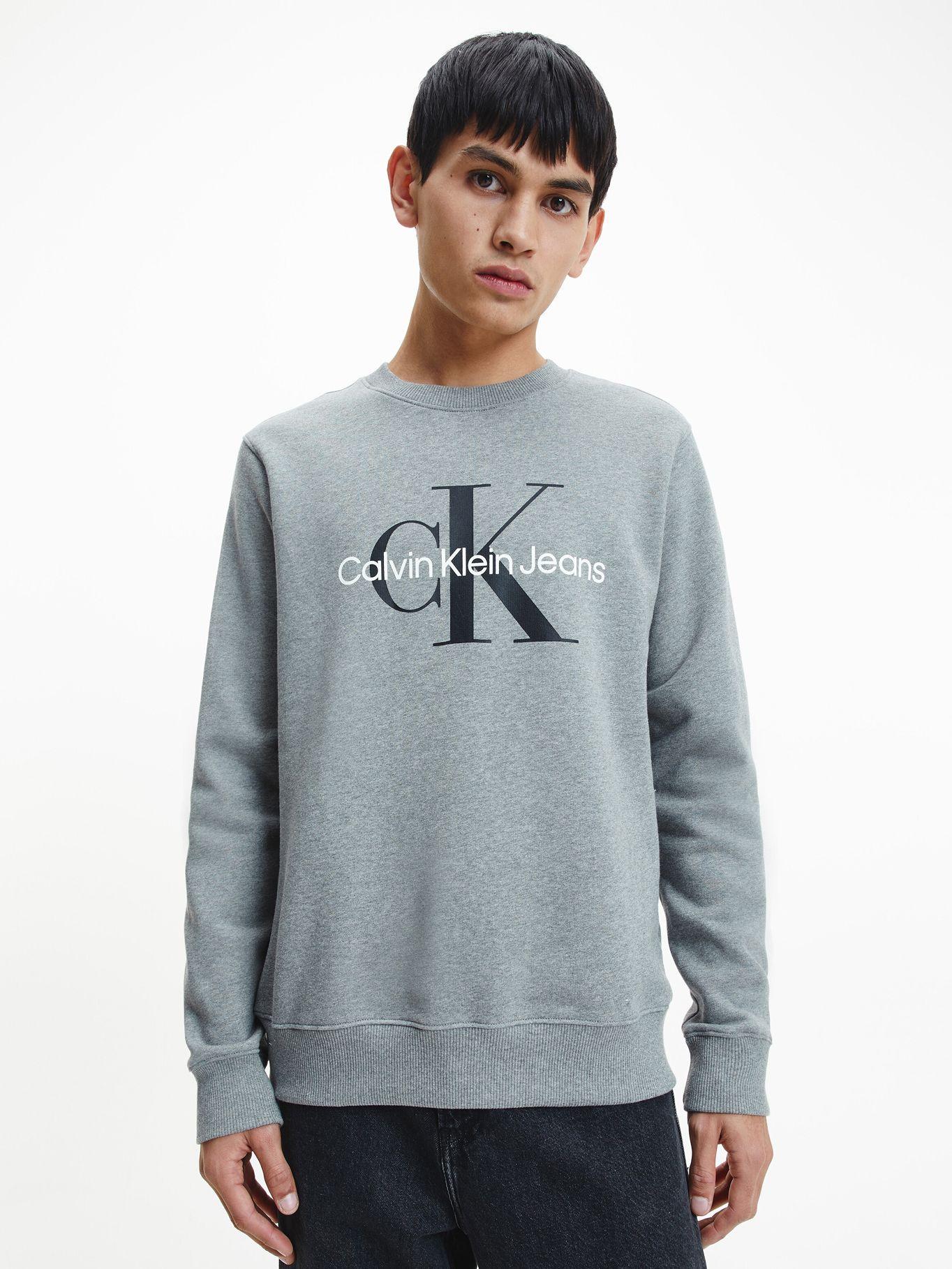 Polerón Core Monogram Gris P2D Calvin Klein-0