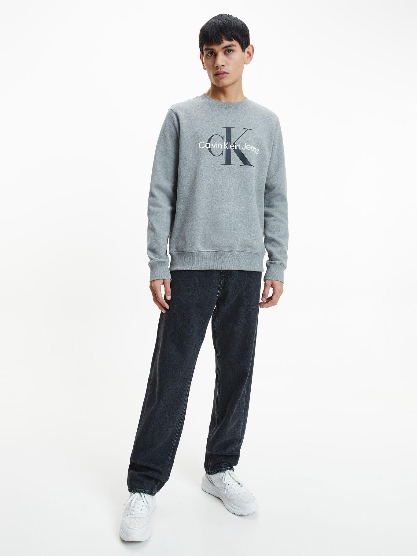 Polerón Core Monogram Gris P2D Calvin Klein-1